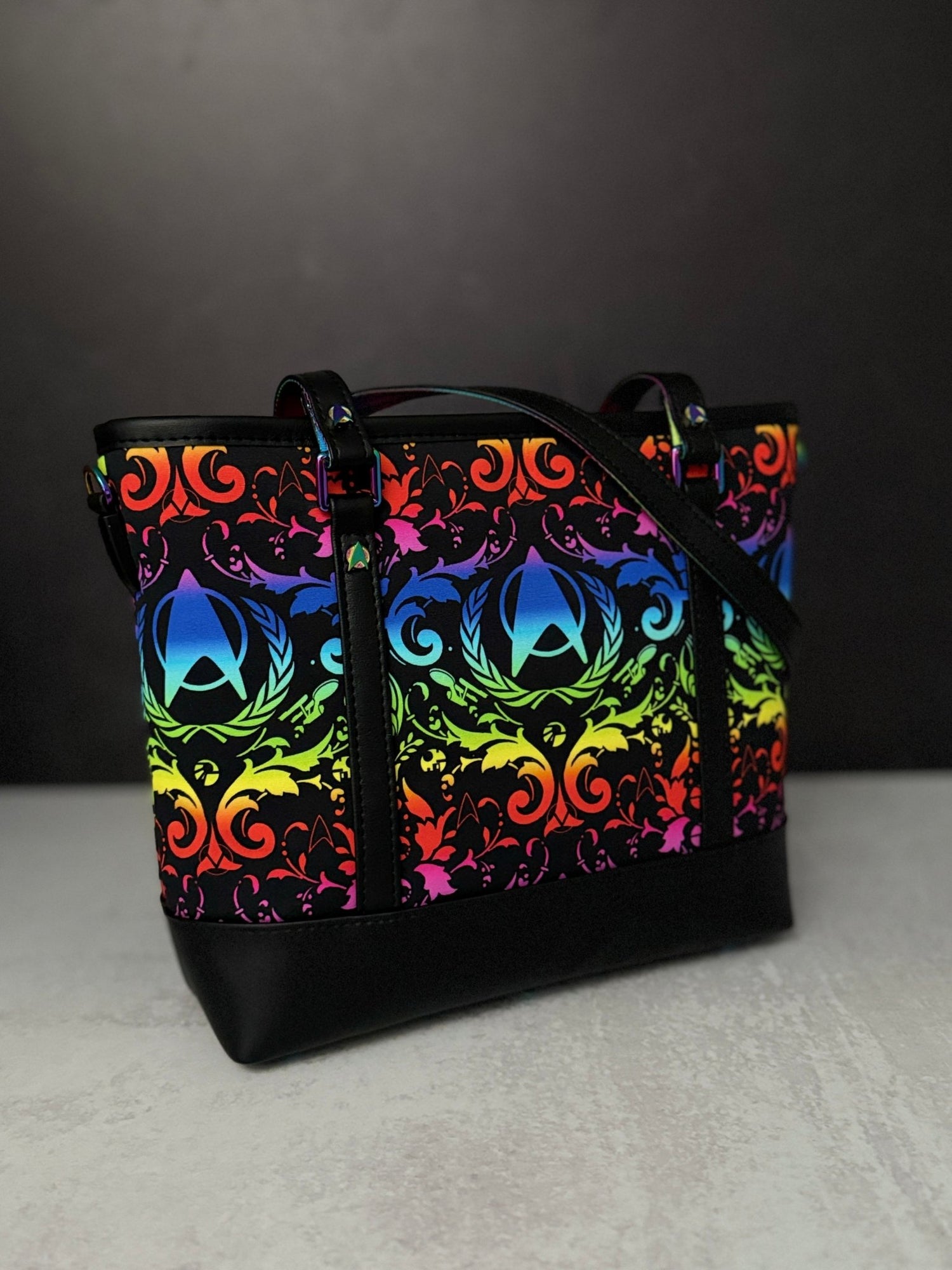 Rainbow Final Frontier Tote Bag - DefiantThreads