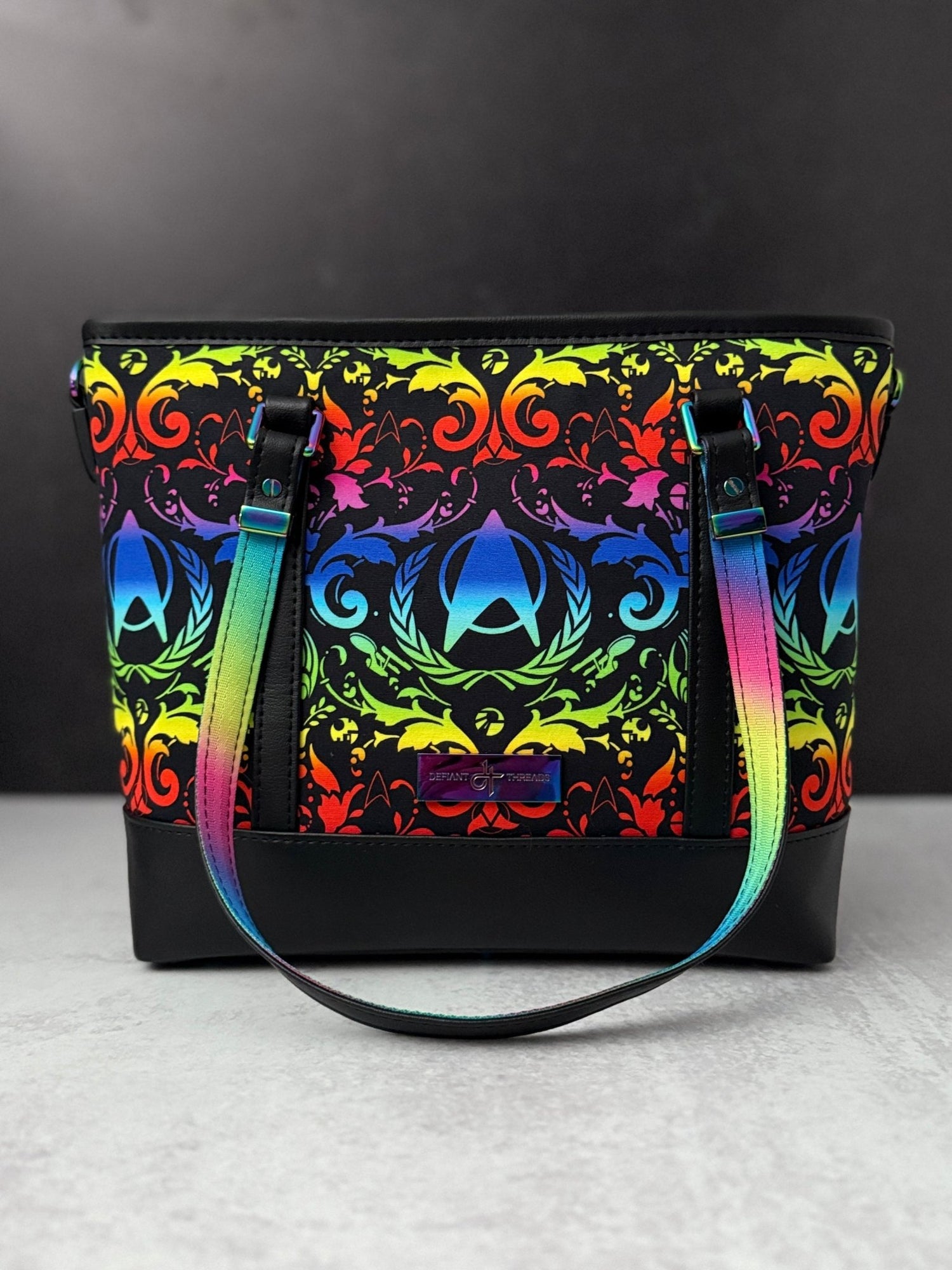 Rainbow Final Frontier Tote Bag - DefiantThreads