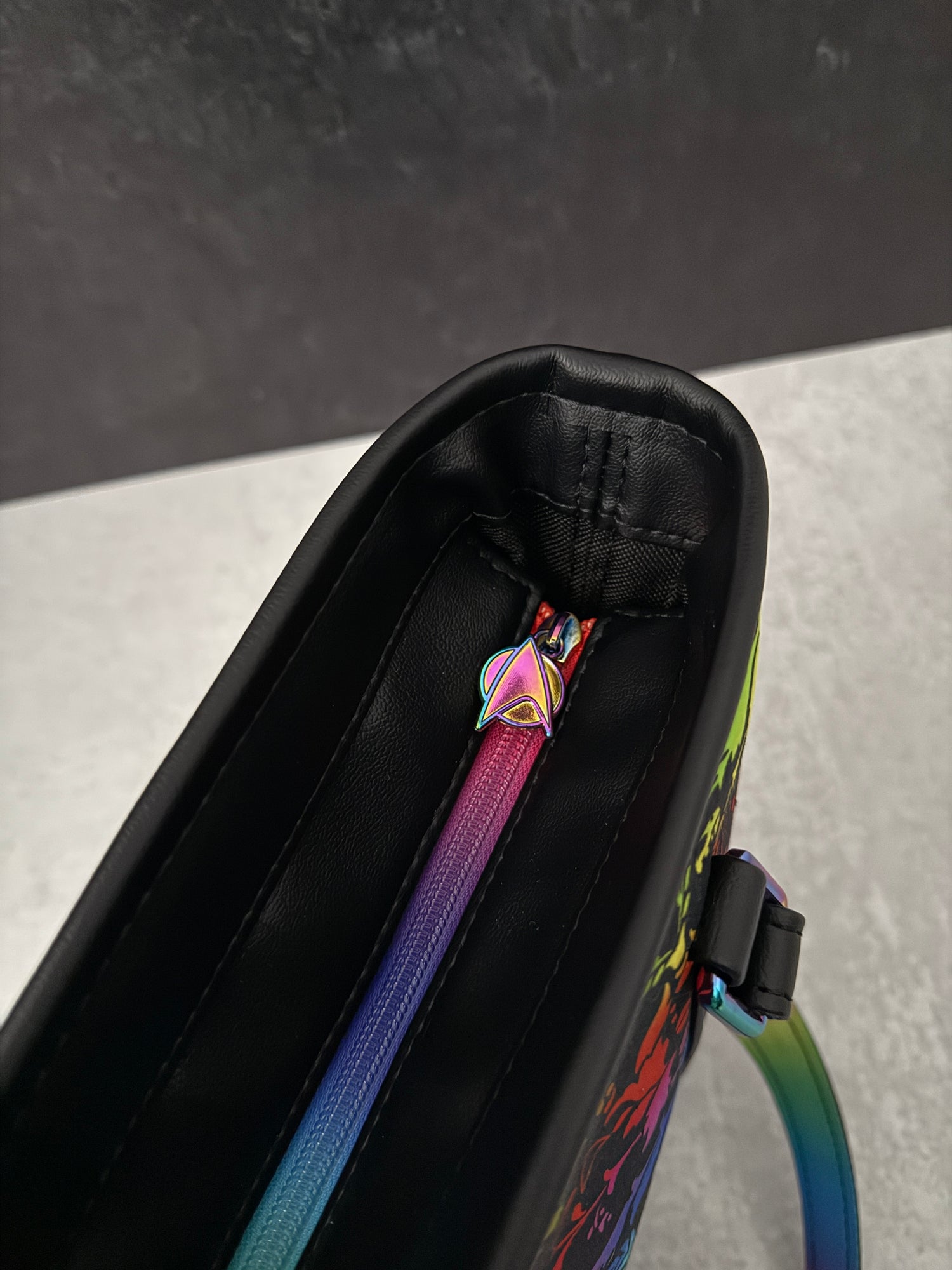 Rainbow Final Frontier Tote Bag