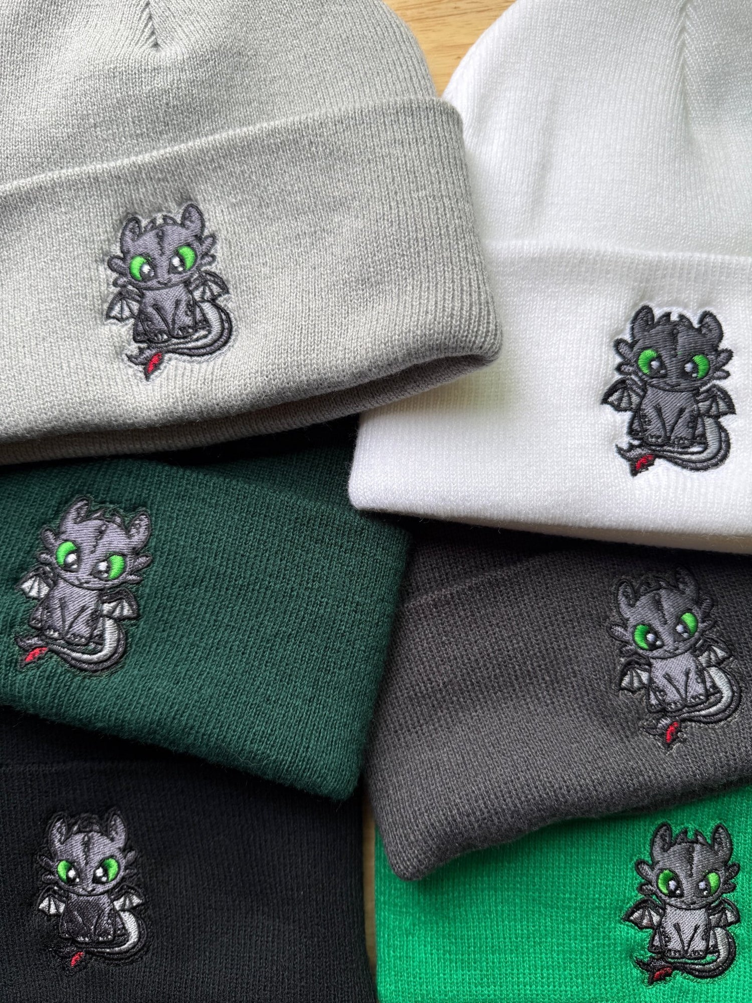 Night Fury Embroidered Beanie - DefiantThreads