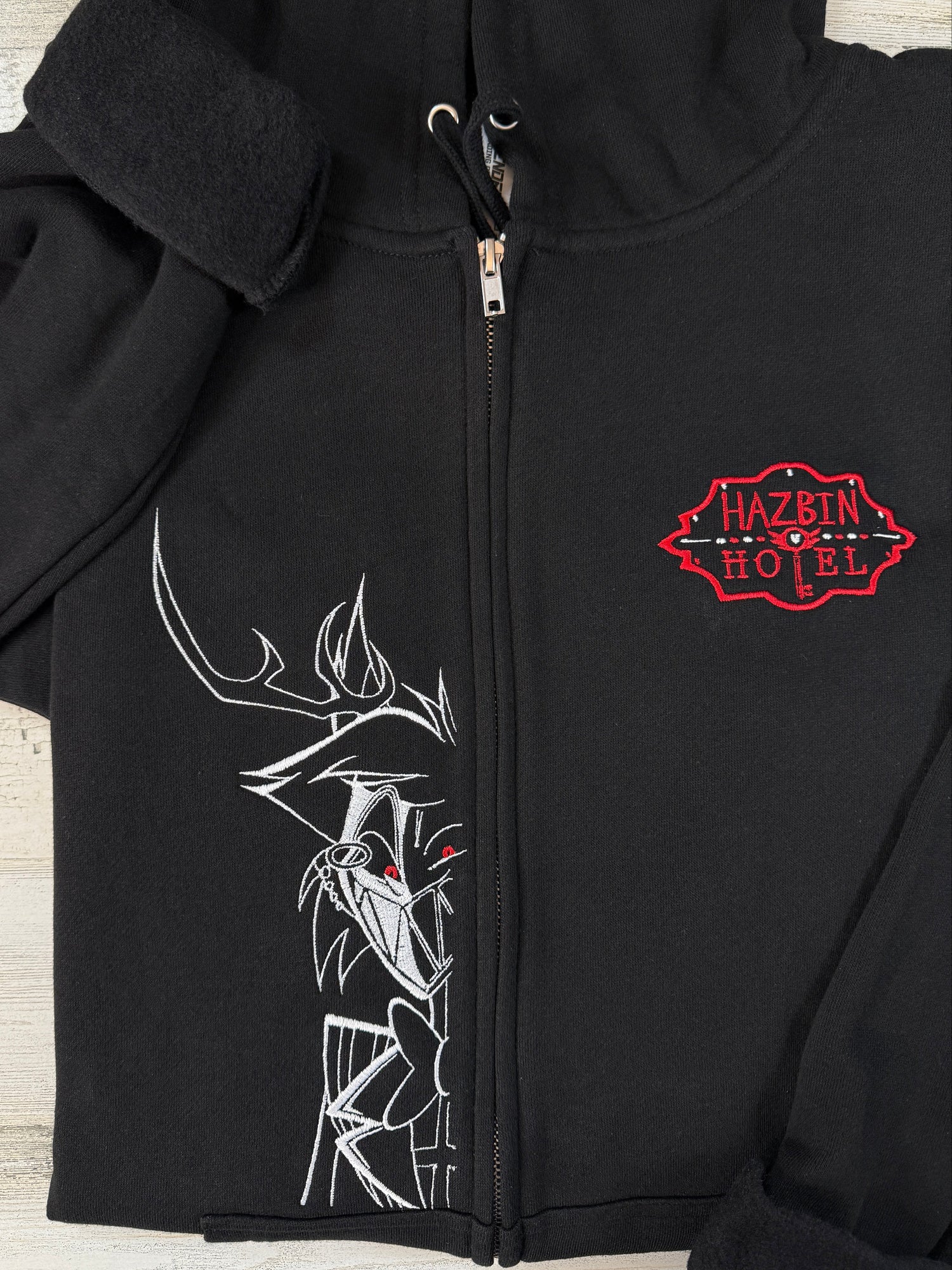 Alastor Embroidered Full-Zip Sweatshirt
