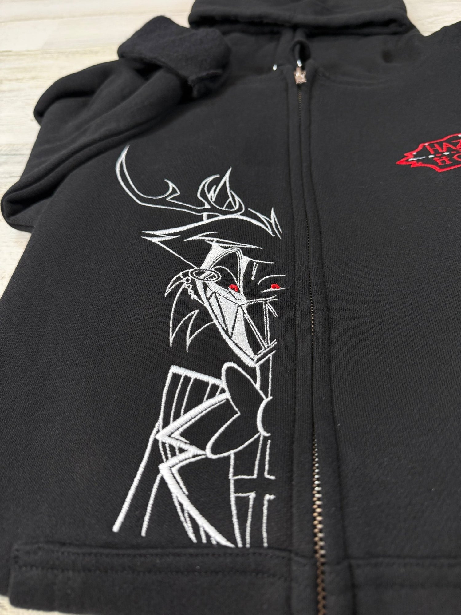 Alastor Embroidered Full - Zip Sweatshirt - DefiantThreads
