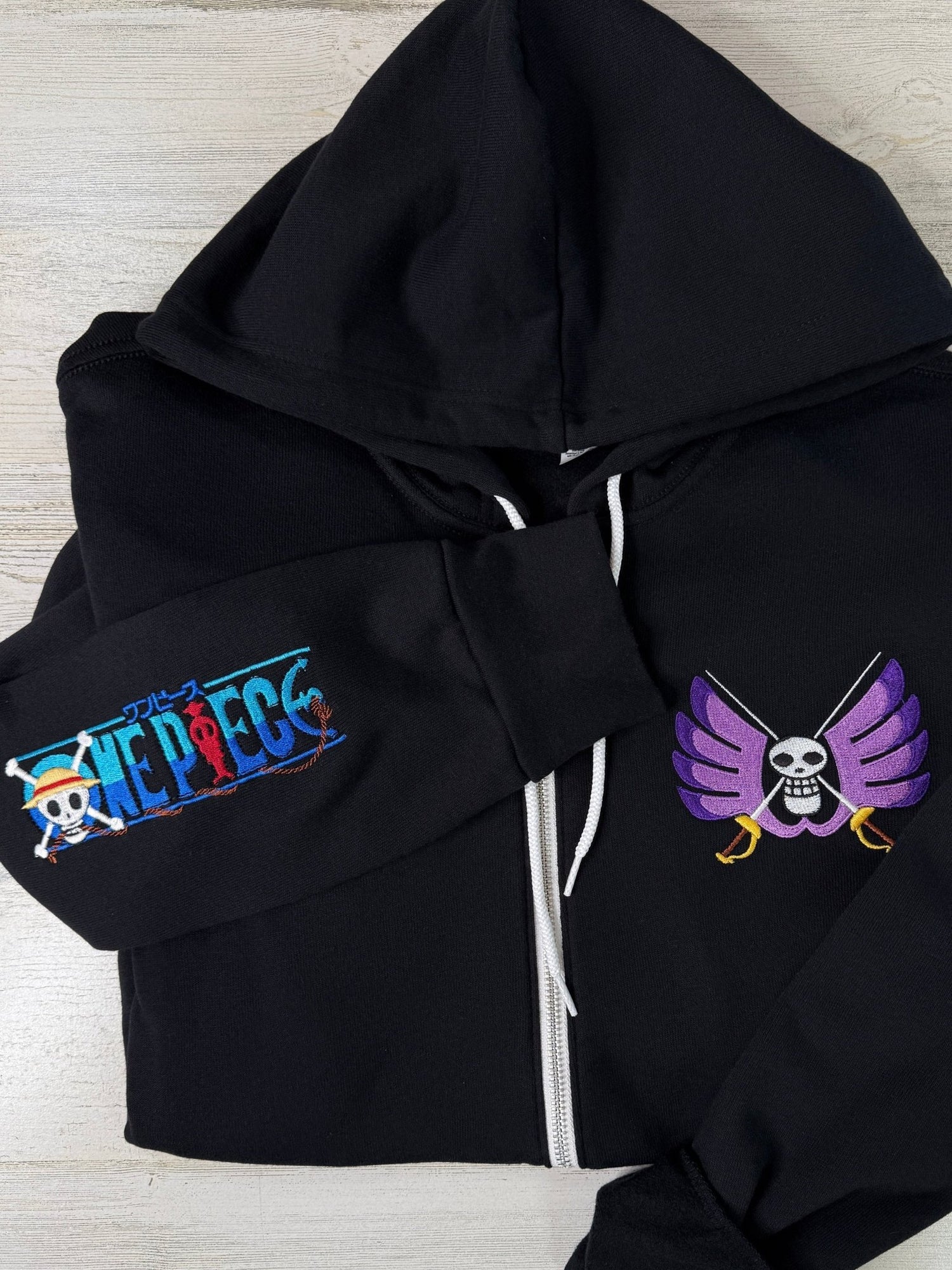 Pirates Baroque Embroidered Full - Zip Sweatshirt - DefiantThreads