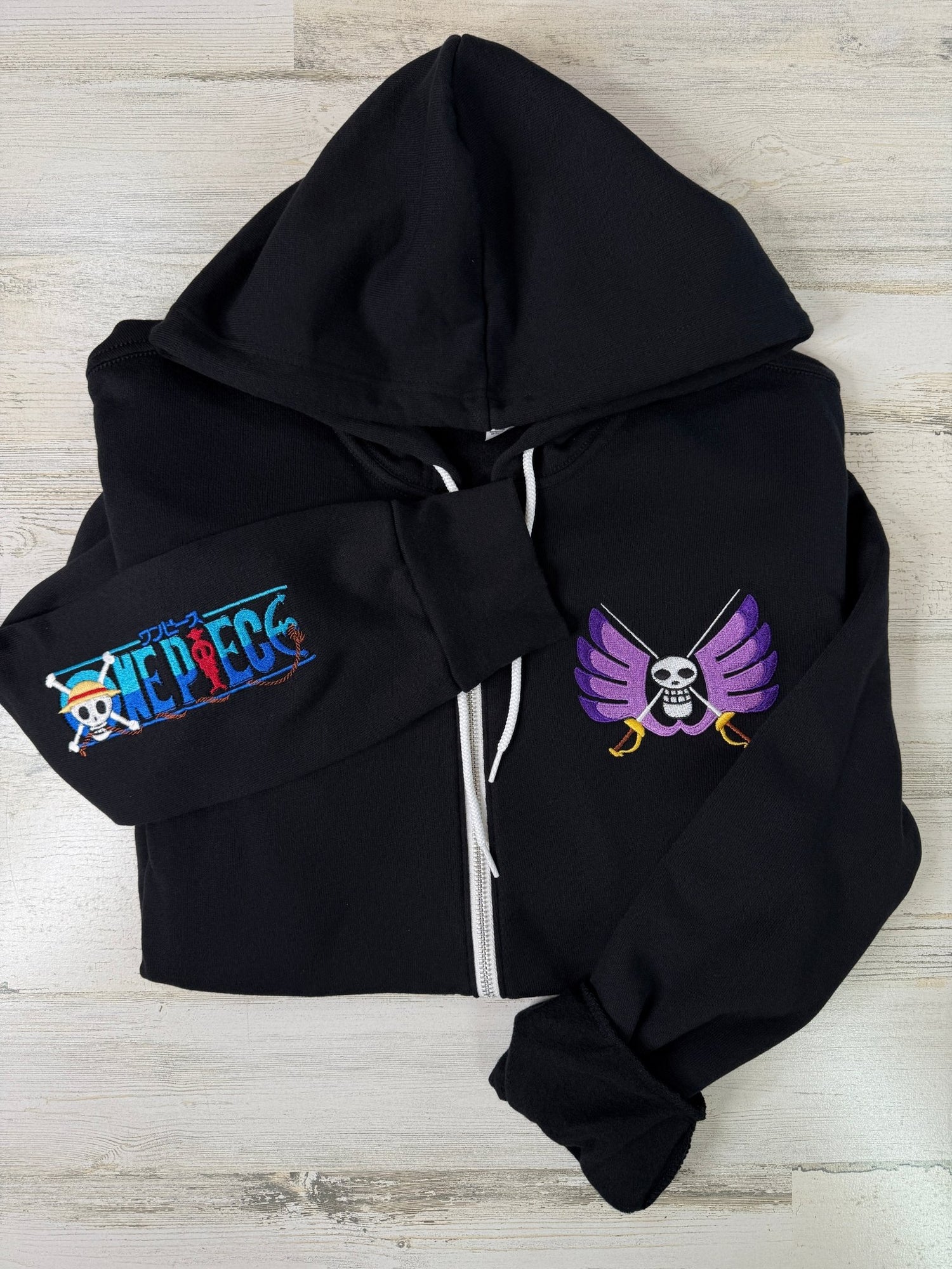 Pirates Baroque Embroidered Full - Zip Sweatshirt - DefiantThreads