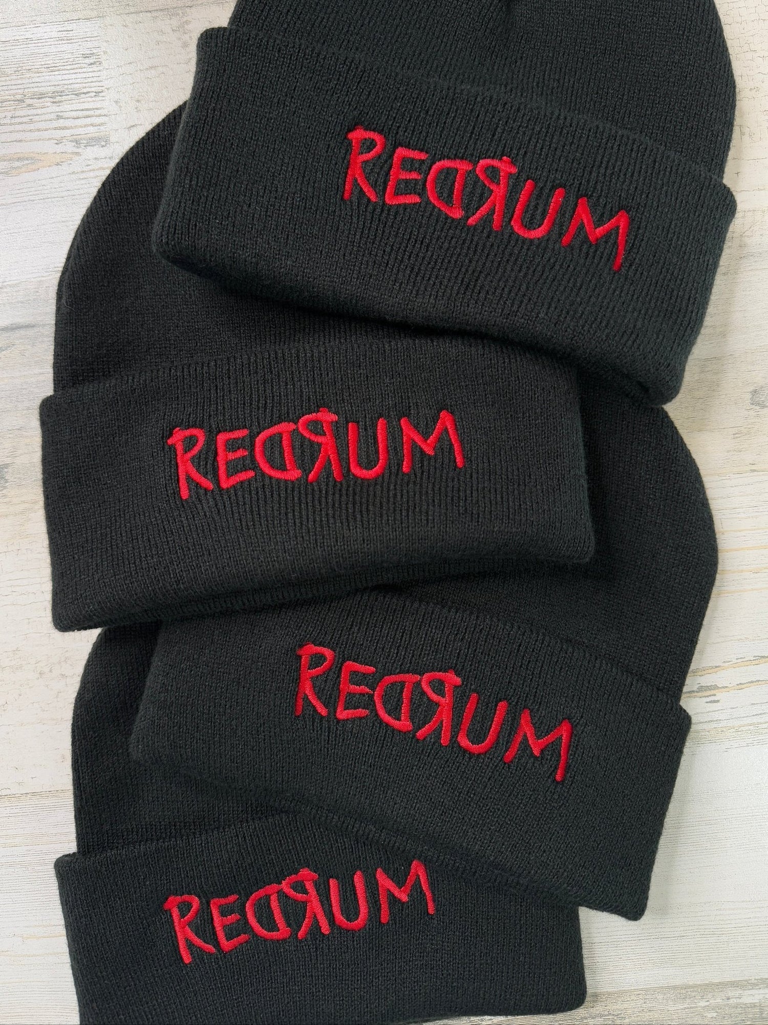 Redrum Embroidered Beanie - DefiantThreads