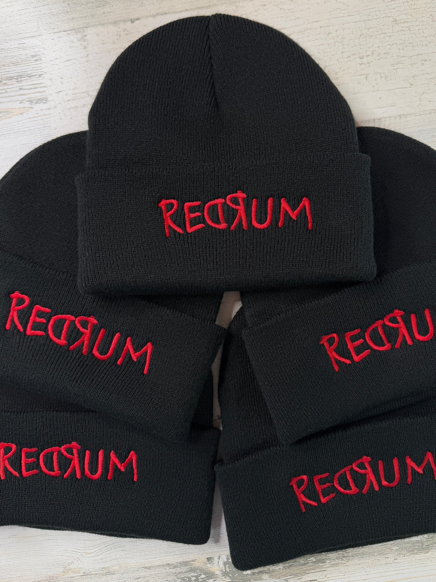 Redrum Embroidered Beanie