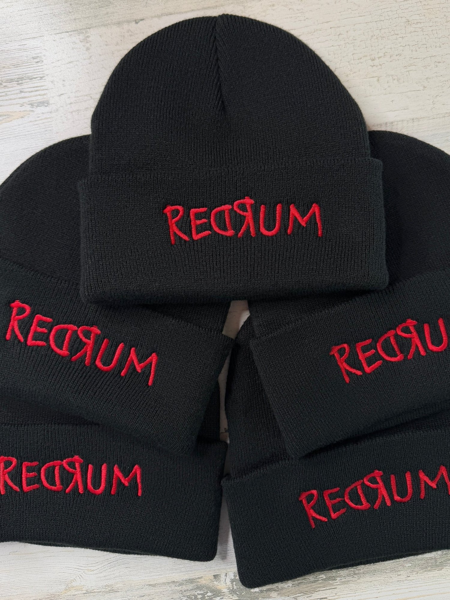 Redrum Embroidered Beanie - DefiantThreads