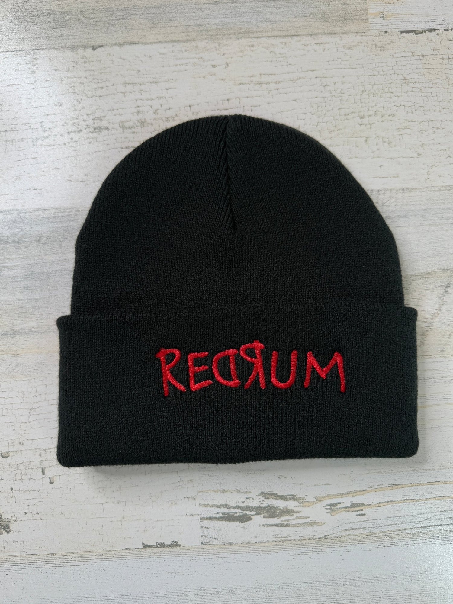 Redrum Embroidered Beanie - DefiantThreads