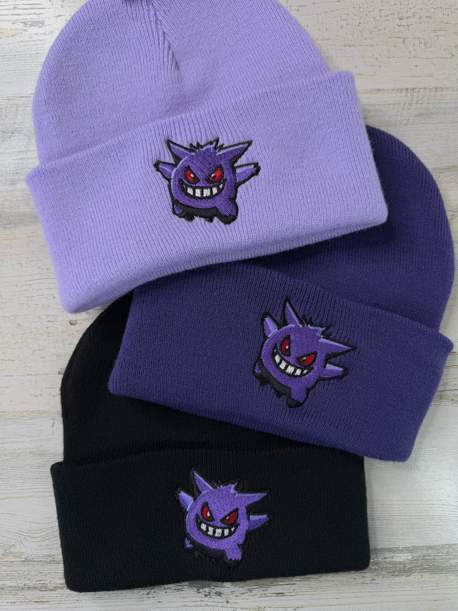 Ghost Type Embroidered Beanie - DefiantThreads