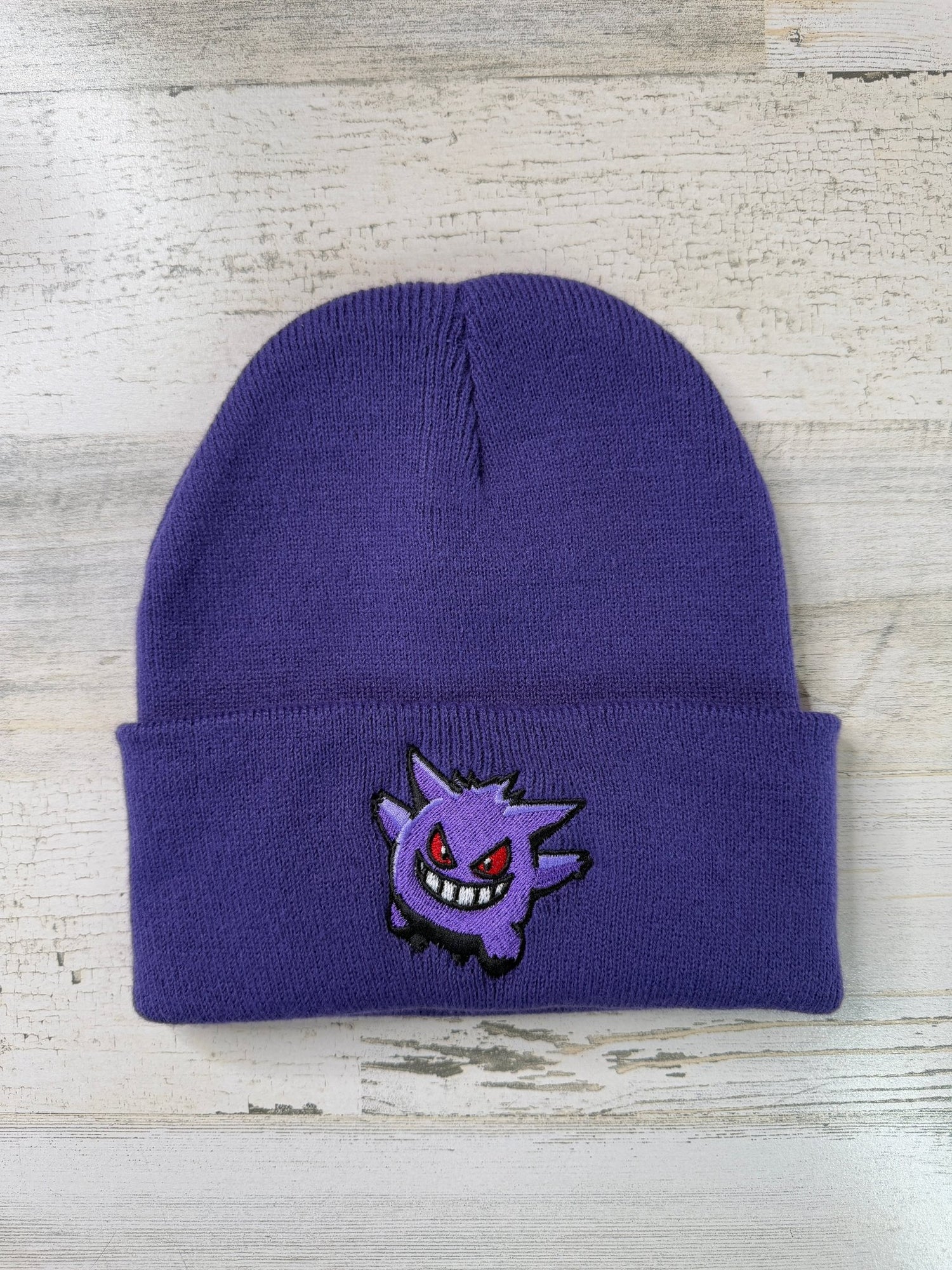 Ghost Type Embroidered Beanie - DefiantThreads