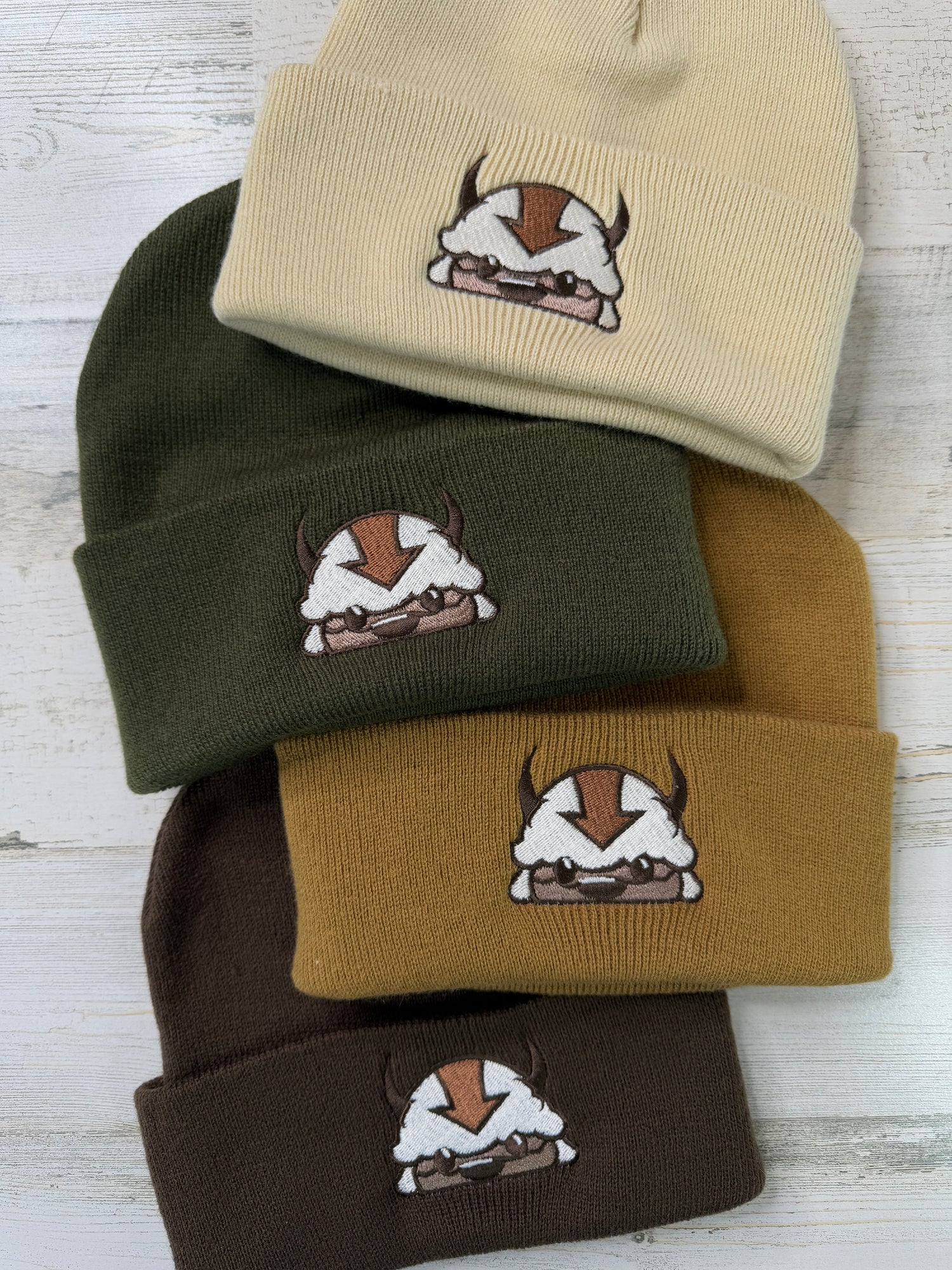 Sky Bison Embroidered Beanie