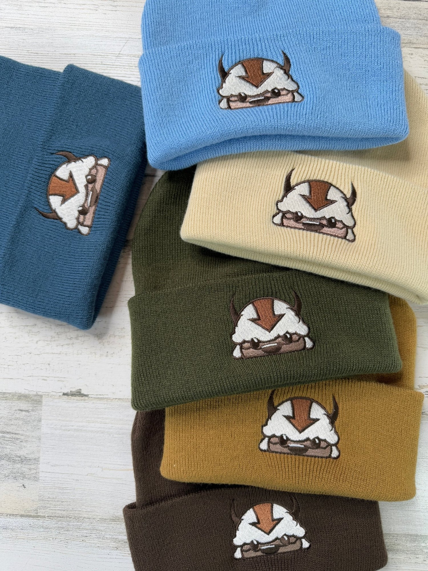 Sky Bison Embroidered Beanie - DefiantThreads