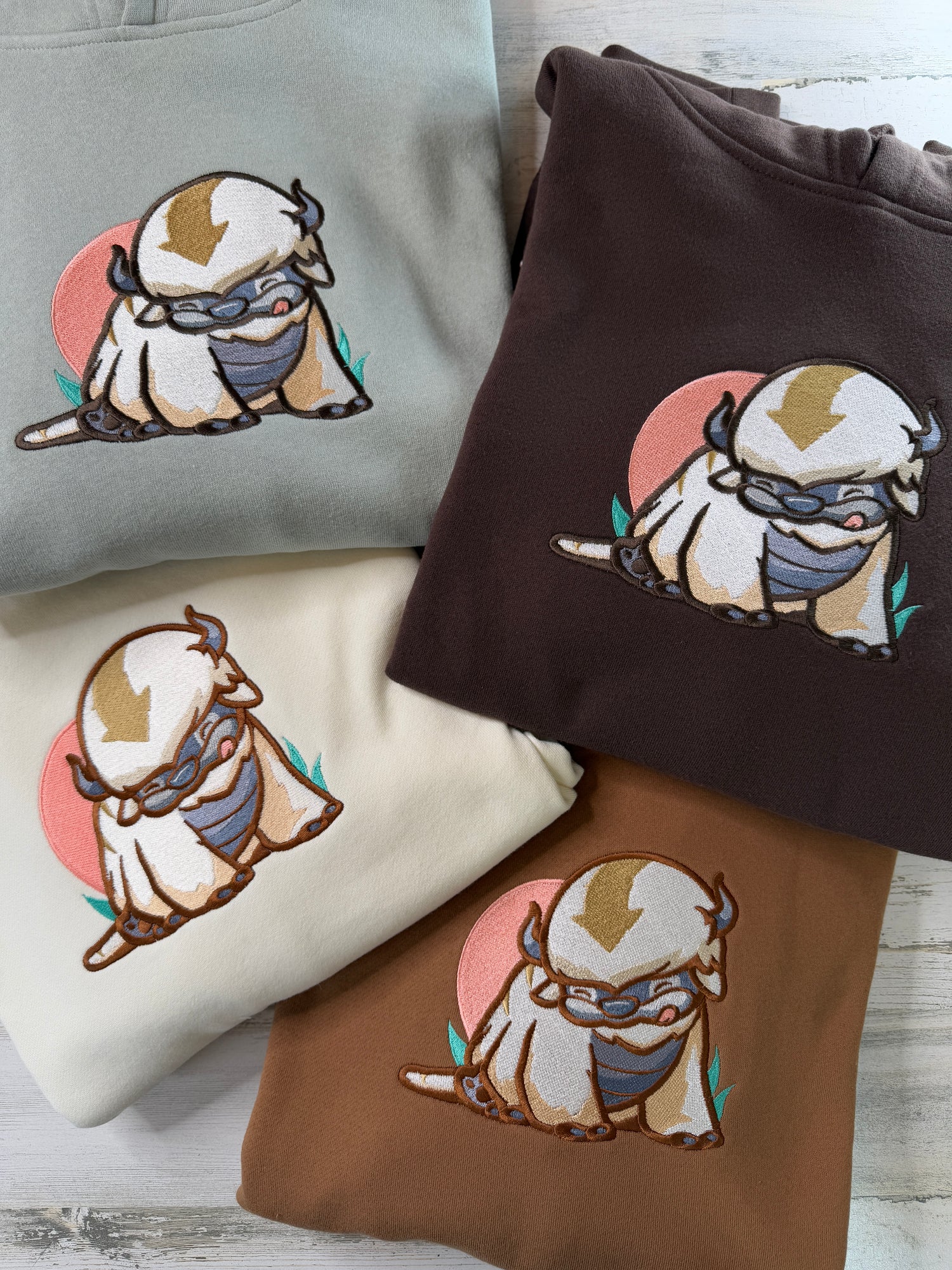 Sky Bison Embroidered Sweatshirt