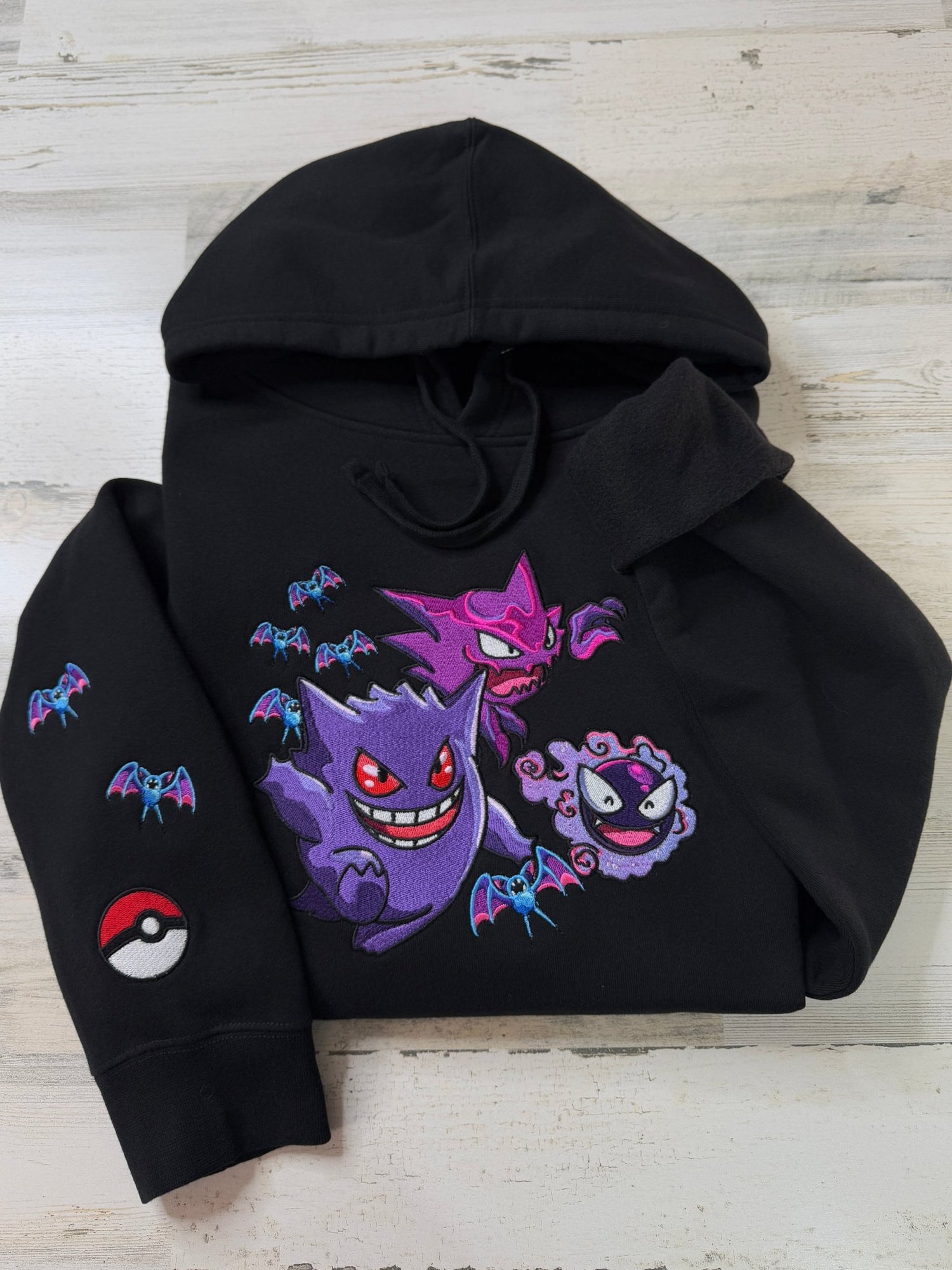 Ghostly Trio Embroidered Sweatshirt - DefiantThreads