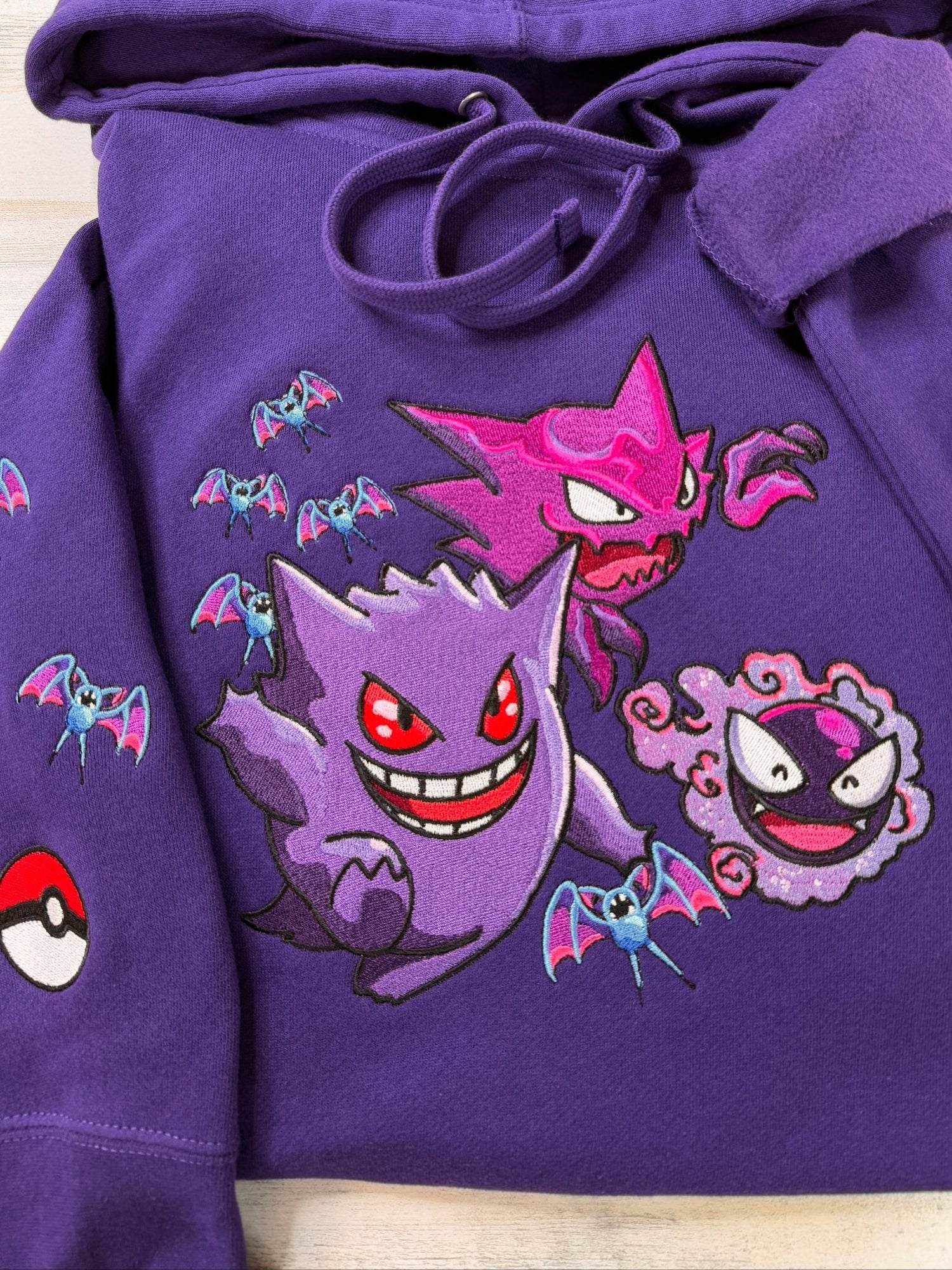 Ghostly Trio Embroidered Sweatshirt - DefiantThreads