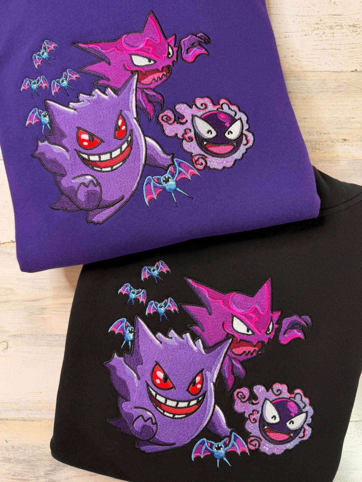Ghostly Trio Embroidered Sweatshirt - DefiantThreads