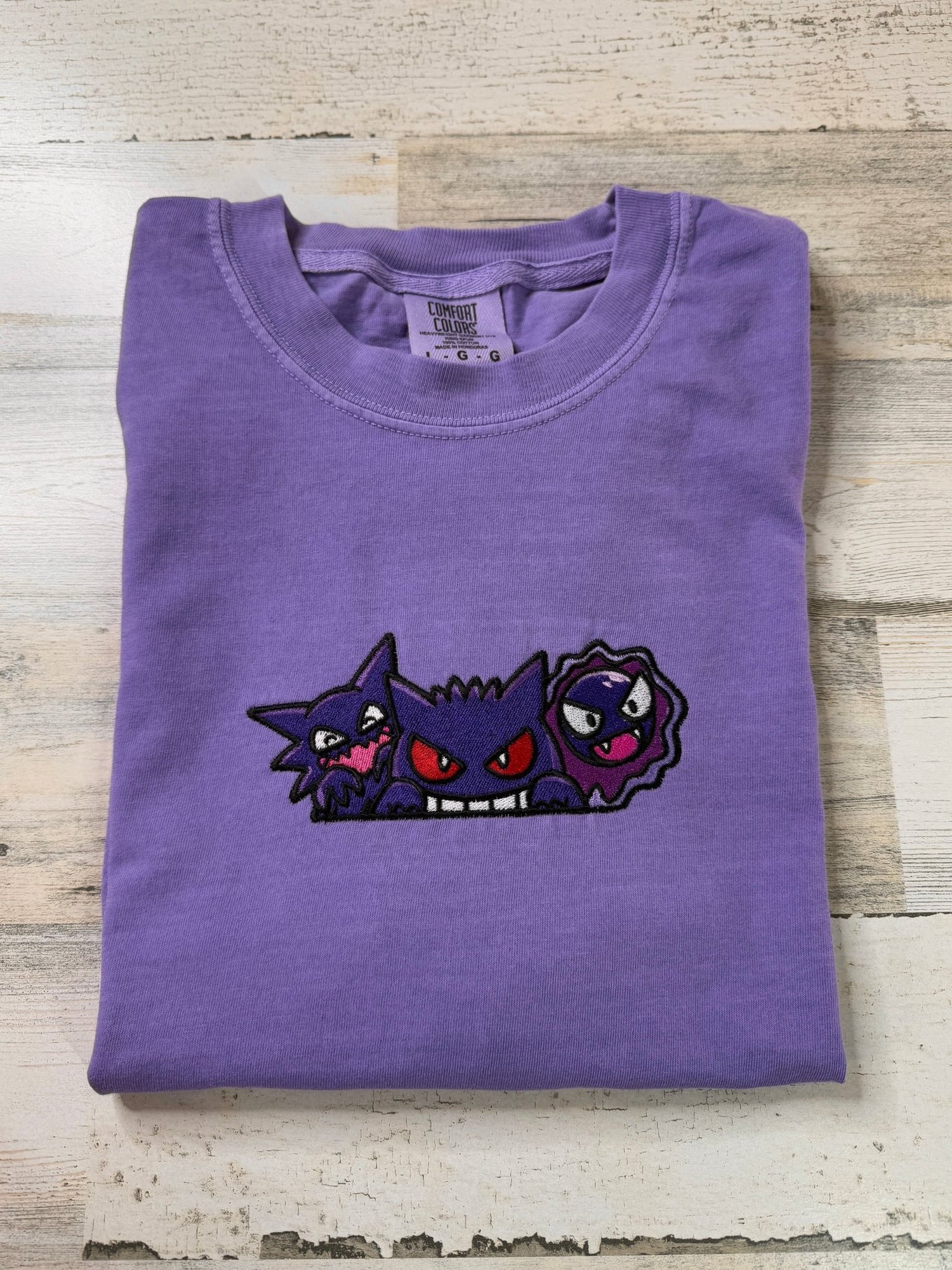 Ghostly Trio Embroidered Tee - DefiantThreads