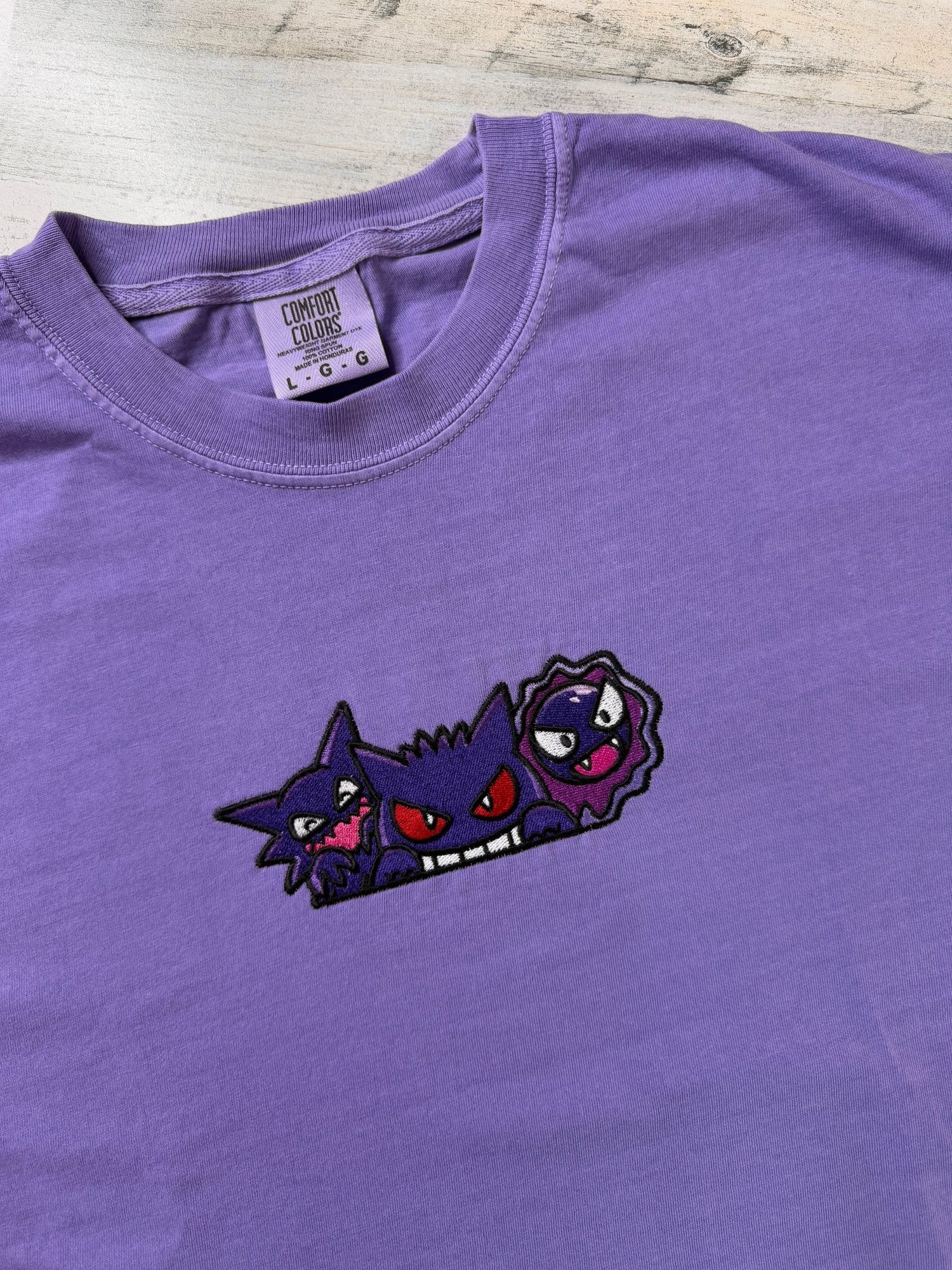 Ghostly Trio Embroidered Tee - DefiantThreads