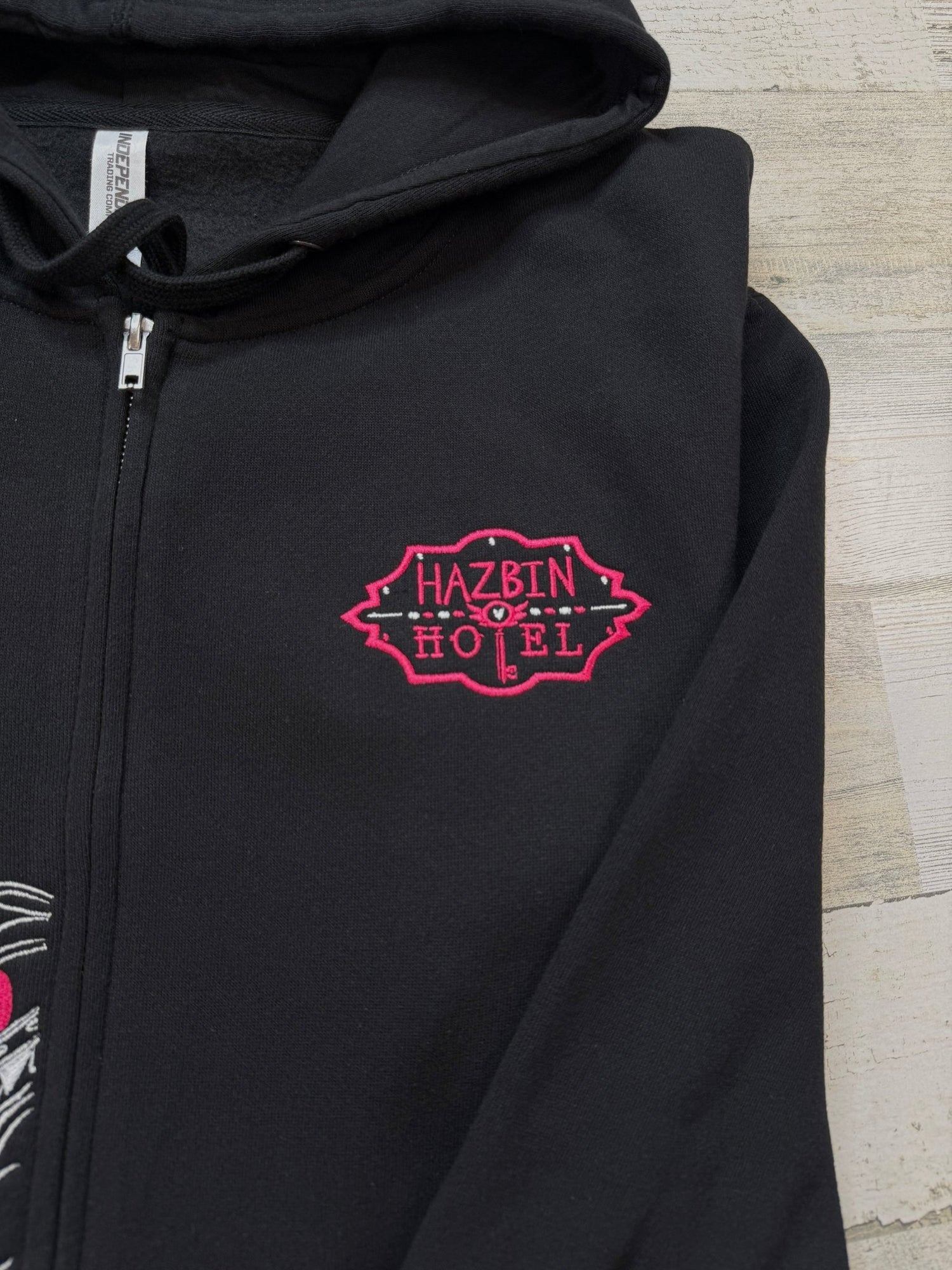 Angel Embroidered Full - Zip Sweatshirt - DefiantThreads
