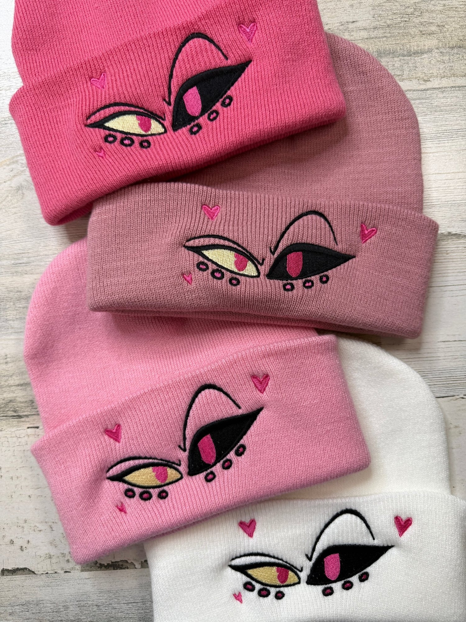 Angel Eyes Embroidered Beanie - DefiantThreads