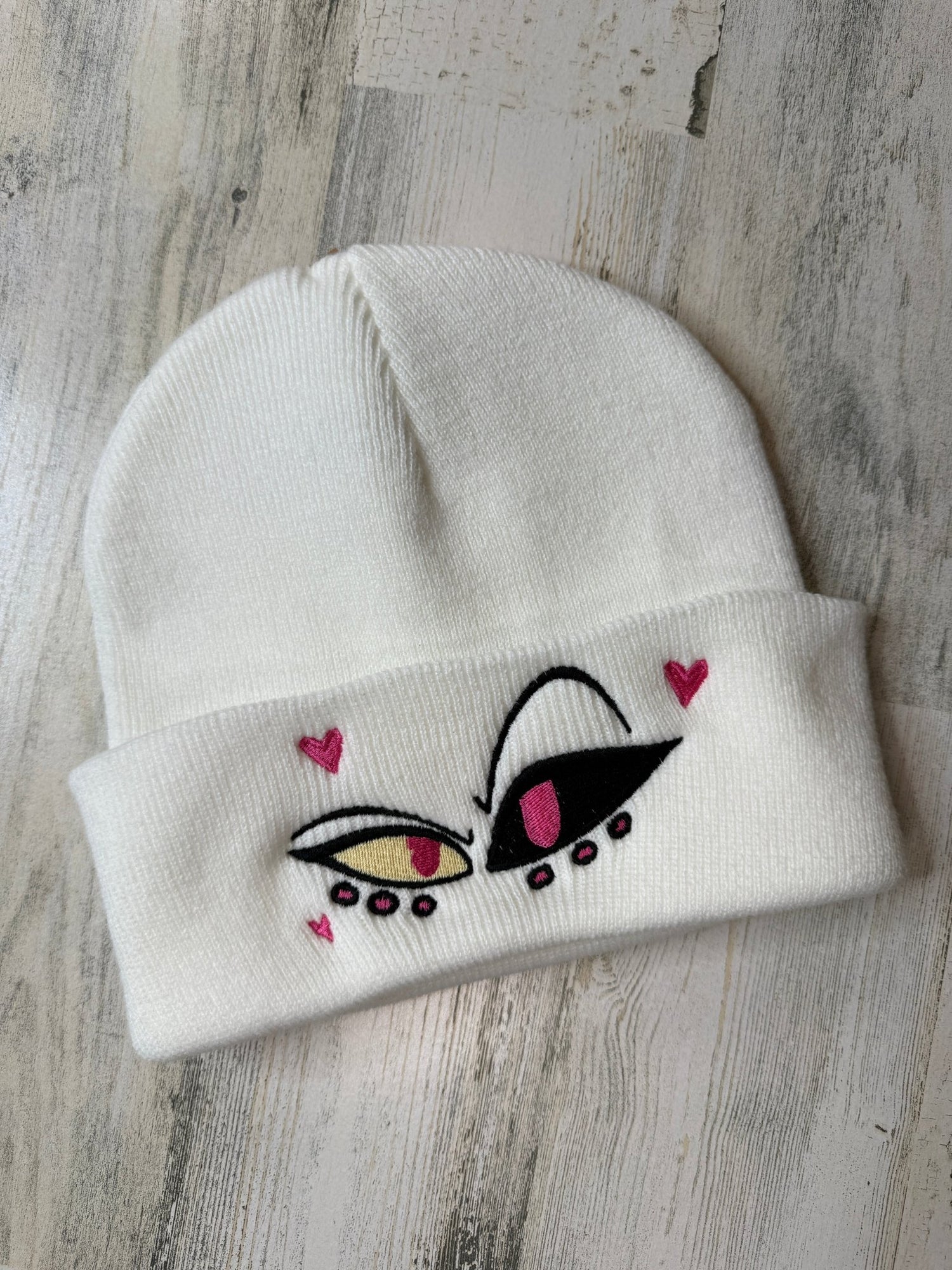 Angel Eyes Embroidered Beanie - DefiantThreads