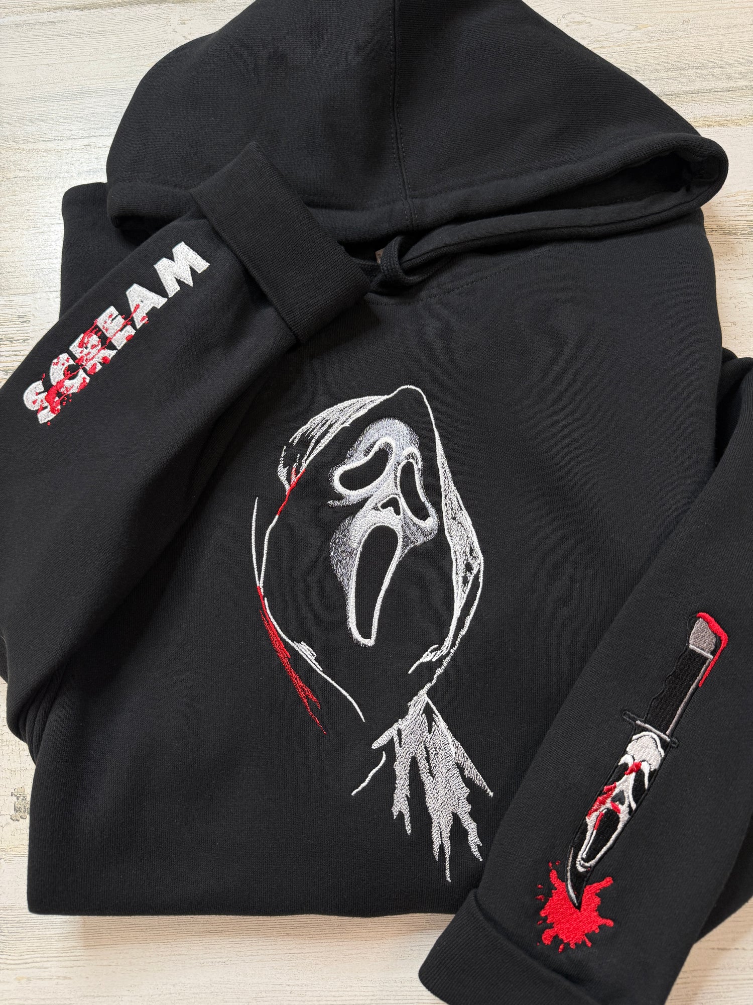 Screamer Ghost Embroidered Sweatshirt