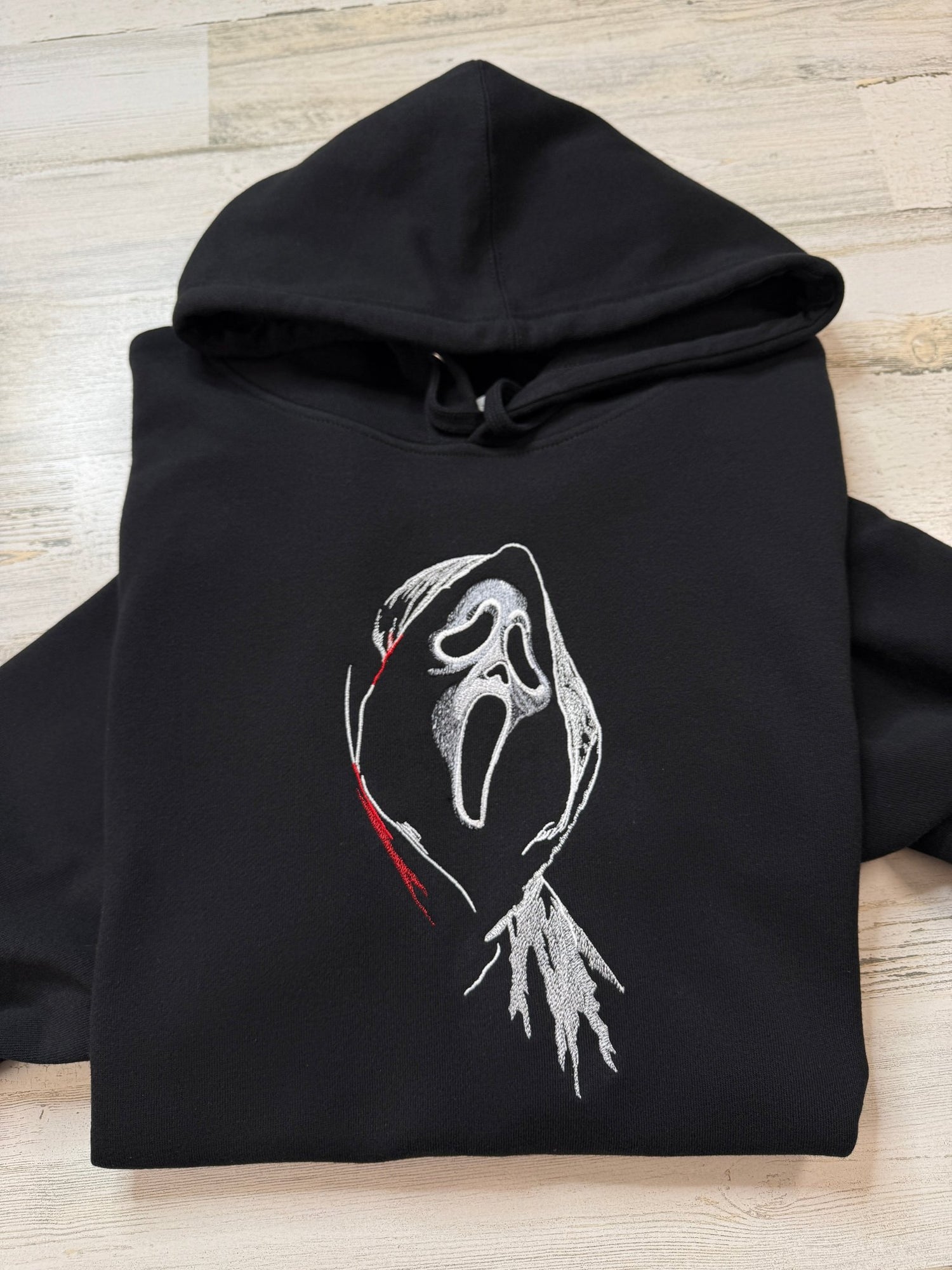 Screamer Ghost Embroidered Sweatshirt - DefiantThreads