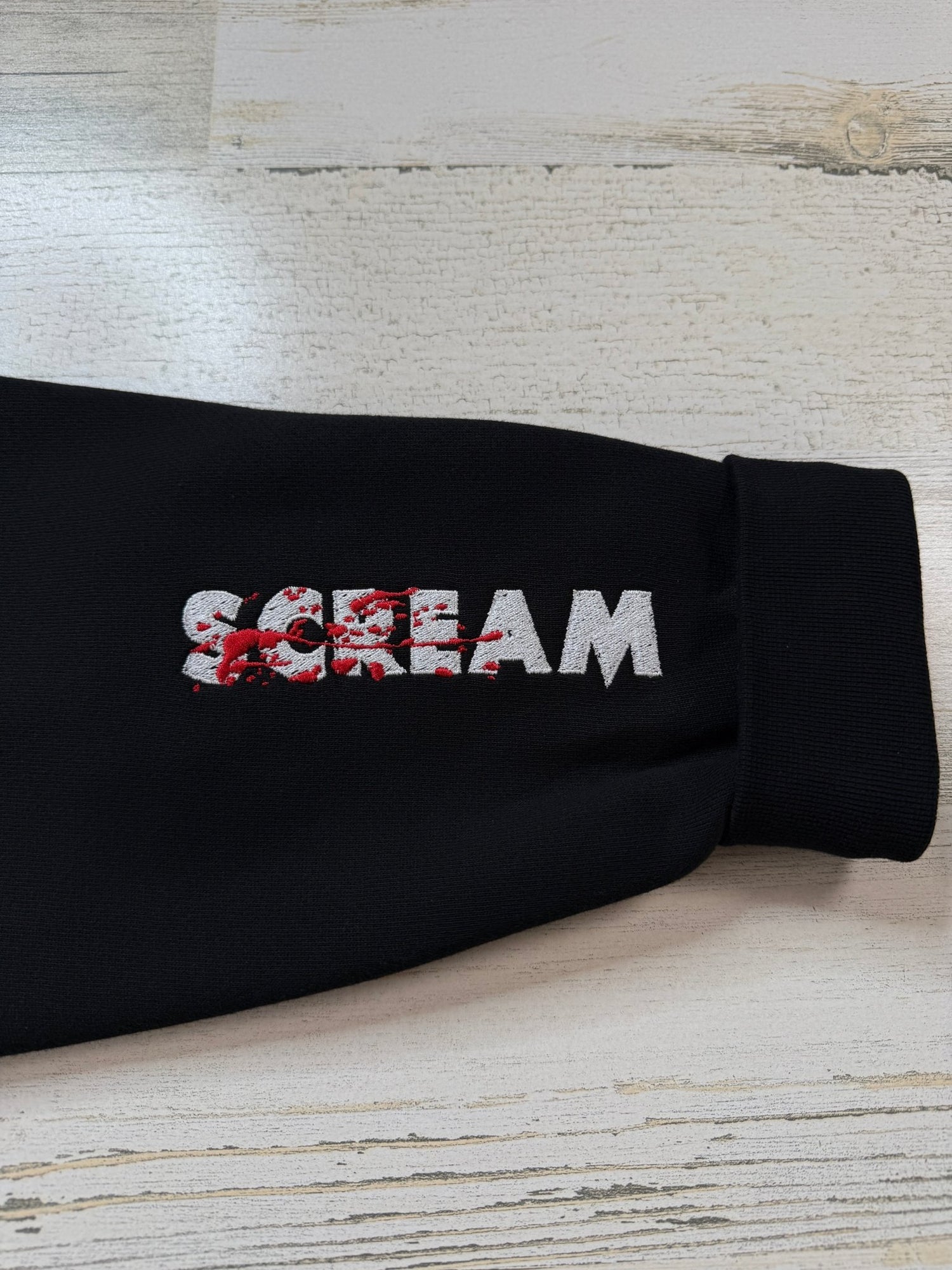 Screamer Ghost Embroidered Sweatshirt - DefiantThreads
