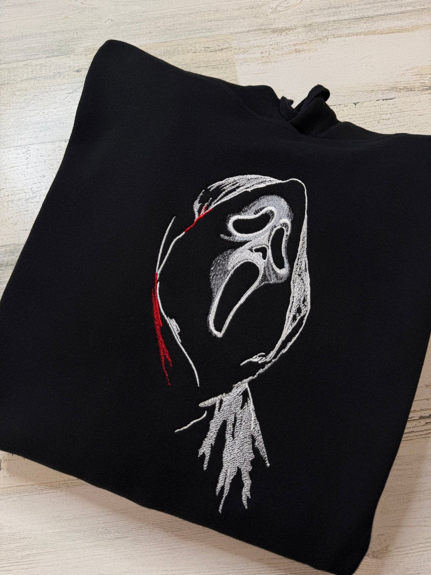 Screamer Ghost Embroidered Sweatshirt - DefiantThreads