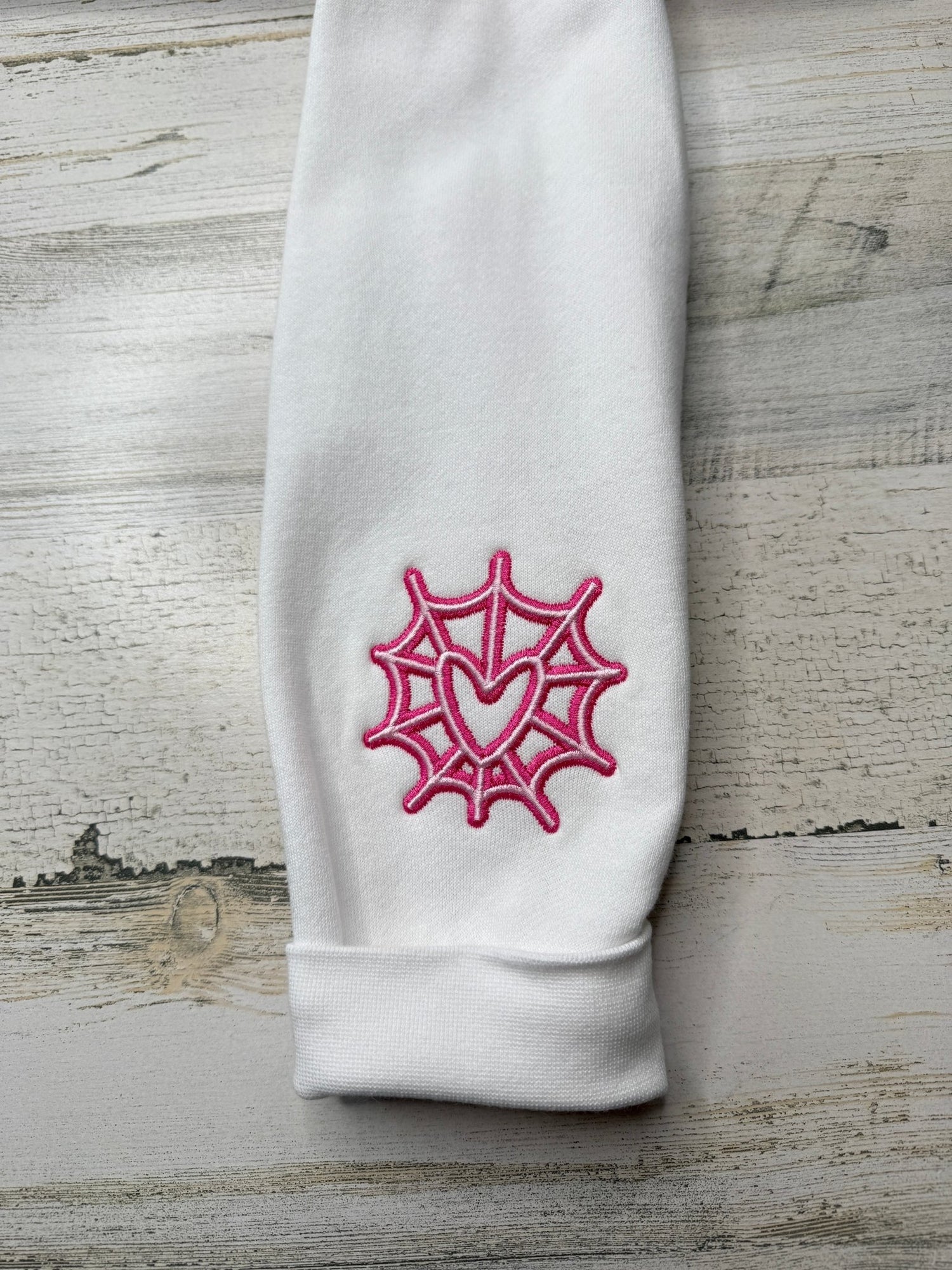 Angel Outline Embroidered Heavyweight Sweatshirt - DefiantThreads