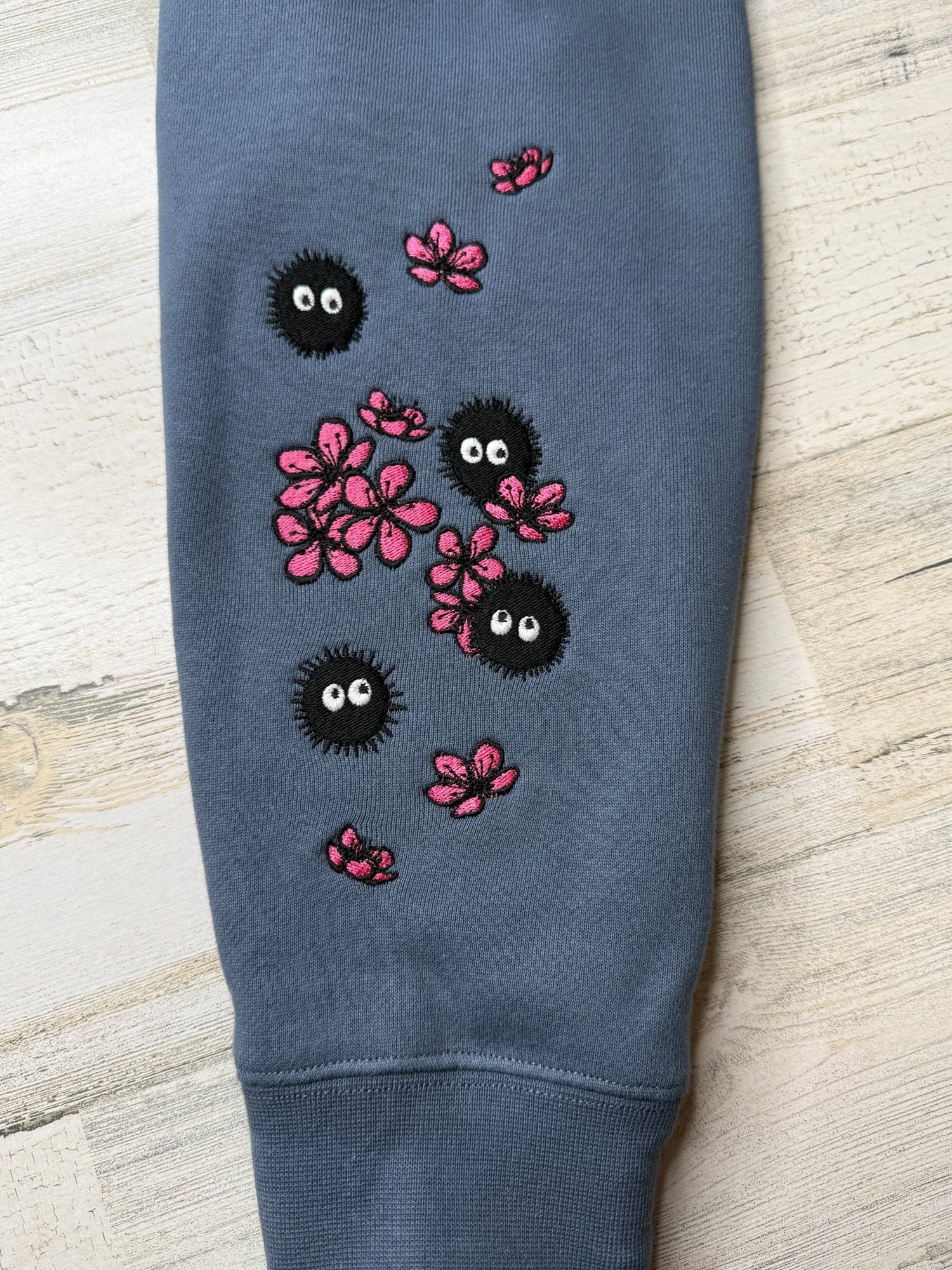 Floral Masked Spirit Embroidered Hooded Sweatshirt - DefiantThreads