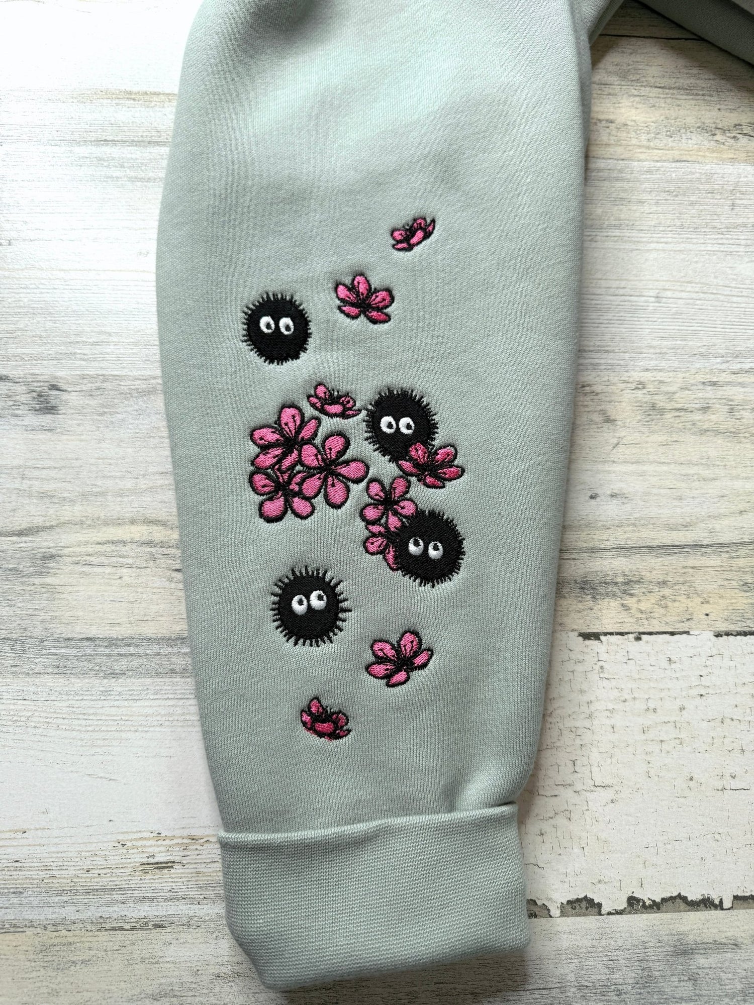 Floral Masked Spirit Embroidered Hooded Sweatshirt - DefiantThreads