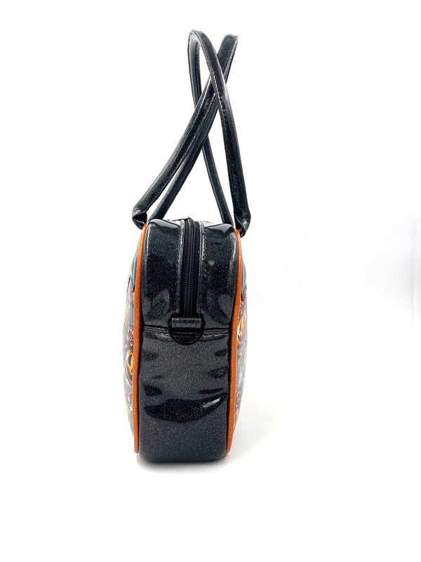 Floral Pumpkin Bowler Bag