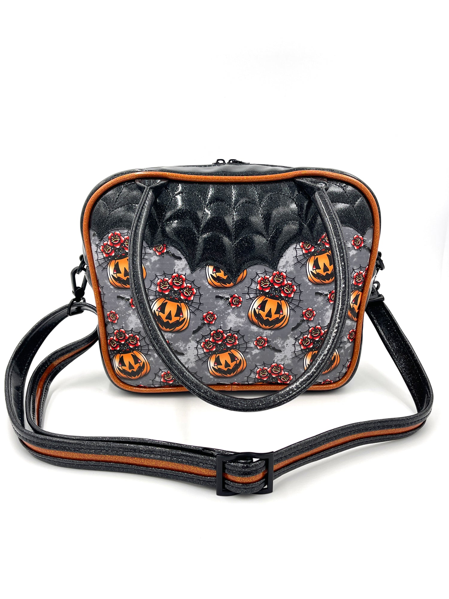 Floral Pumpkin Bowler Bag