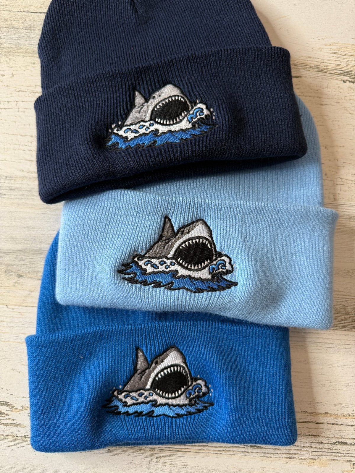 Killer Shark Embroidered Beanie - DefiantThreads