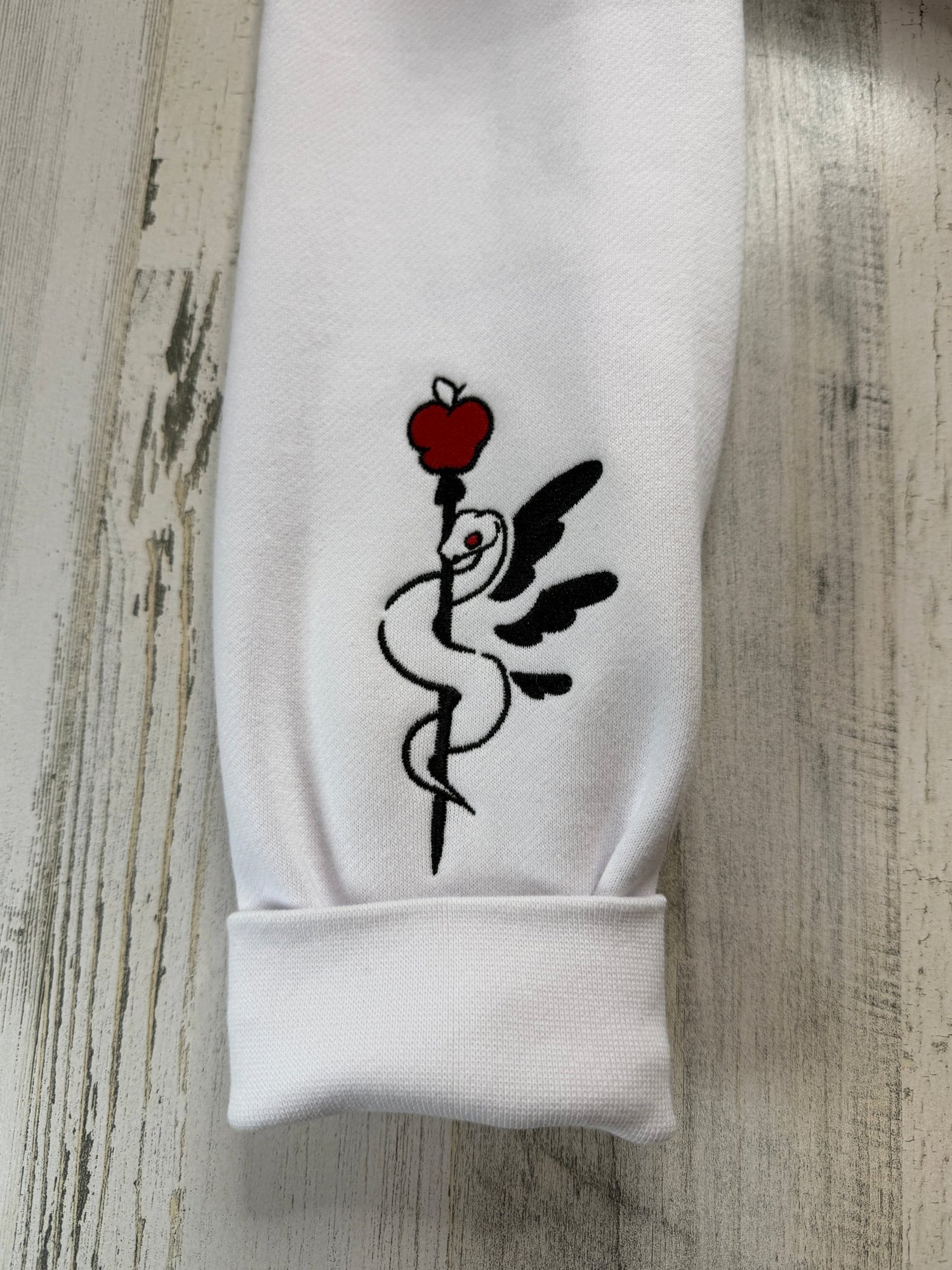 Lucifer Winged Embroidered Sweatshirt - DefiantThreads