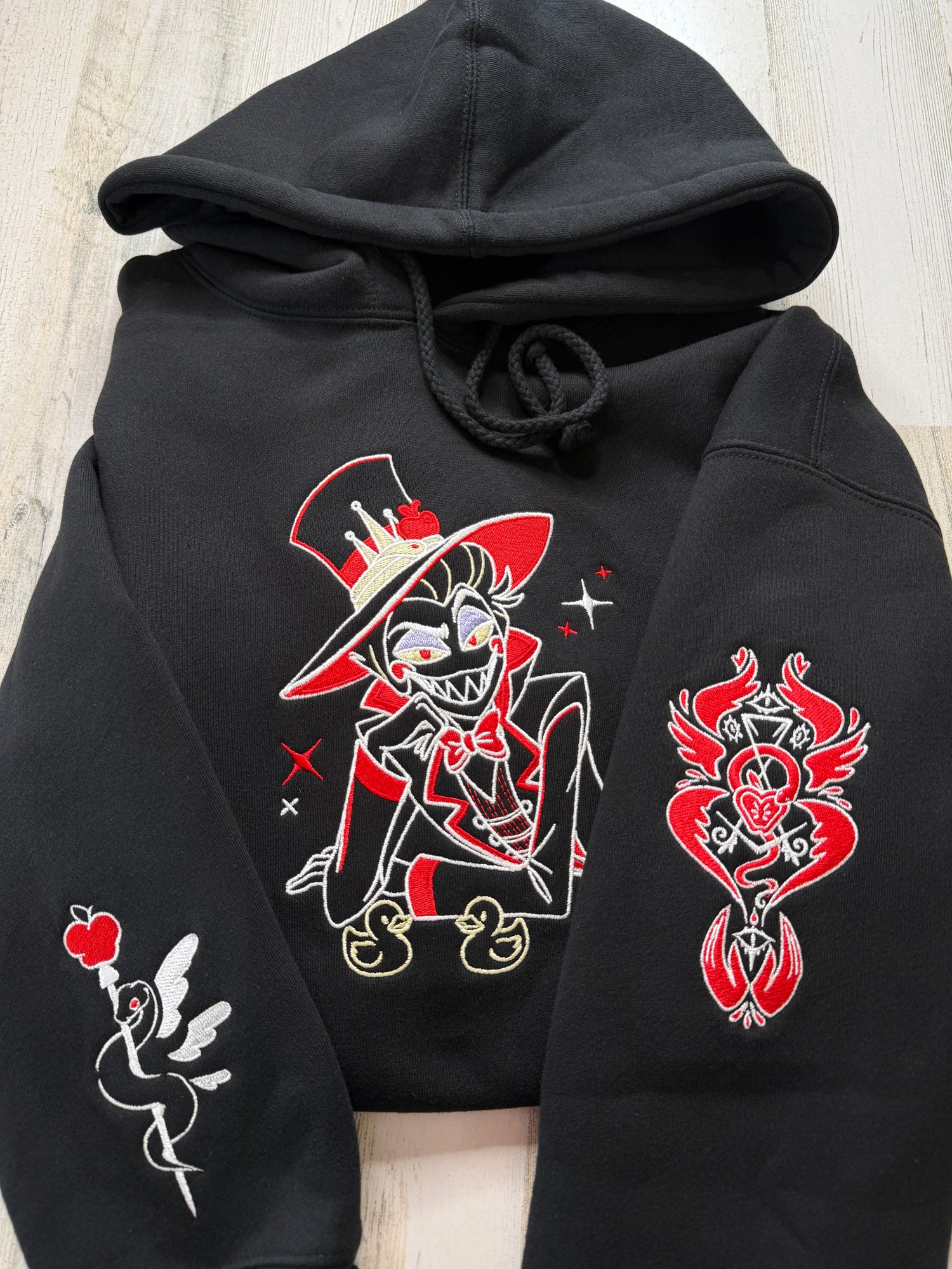 Lucifer and Ducks Embroidered Heavyweight Sweatshirt