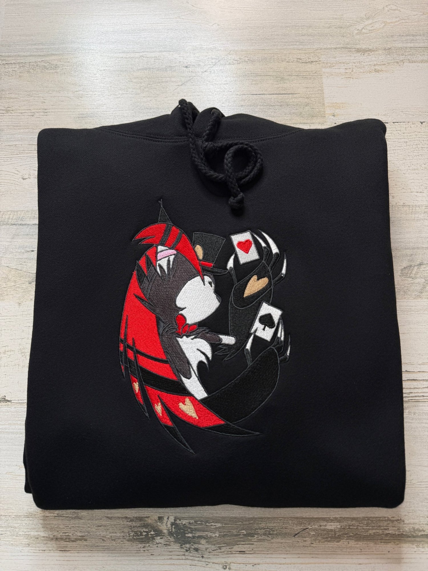 Husk Gambling Embroidered Heavyweight Hooded Sweatshirt - DefiantThreads