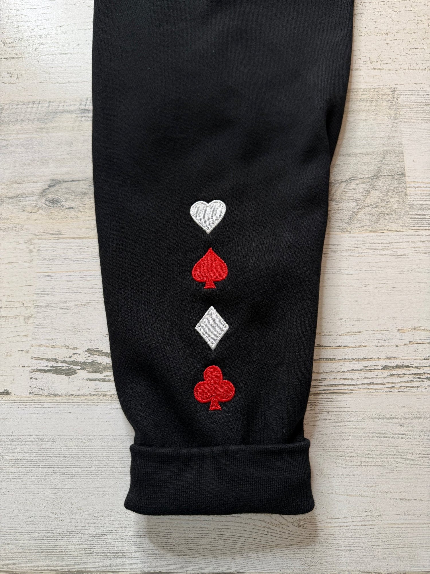 Husk Gambling Embroidered Heavyweight Hooded Sweatshirt - DefiantThreads