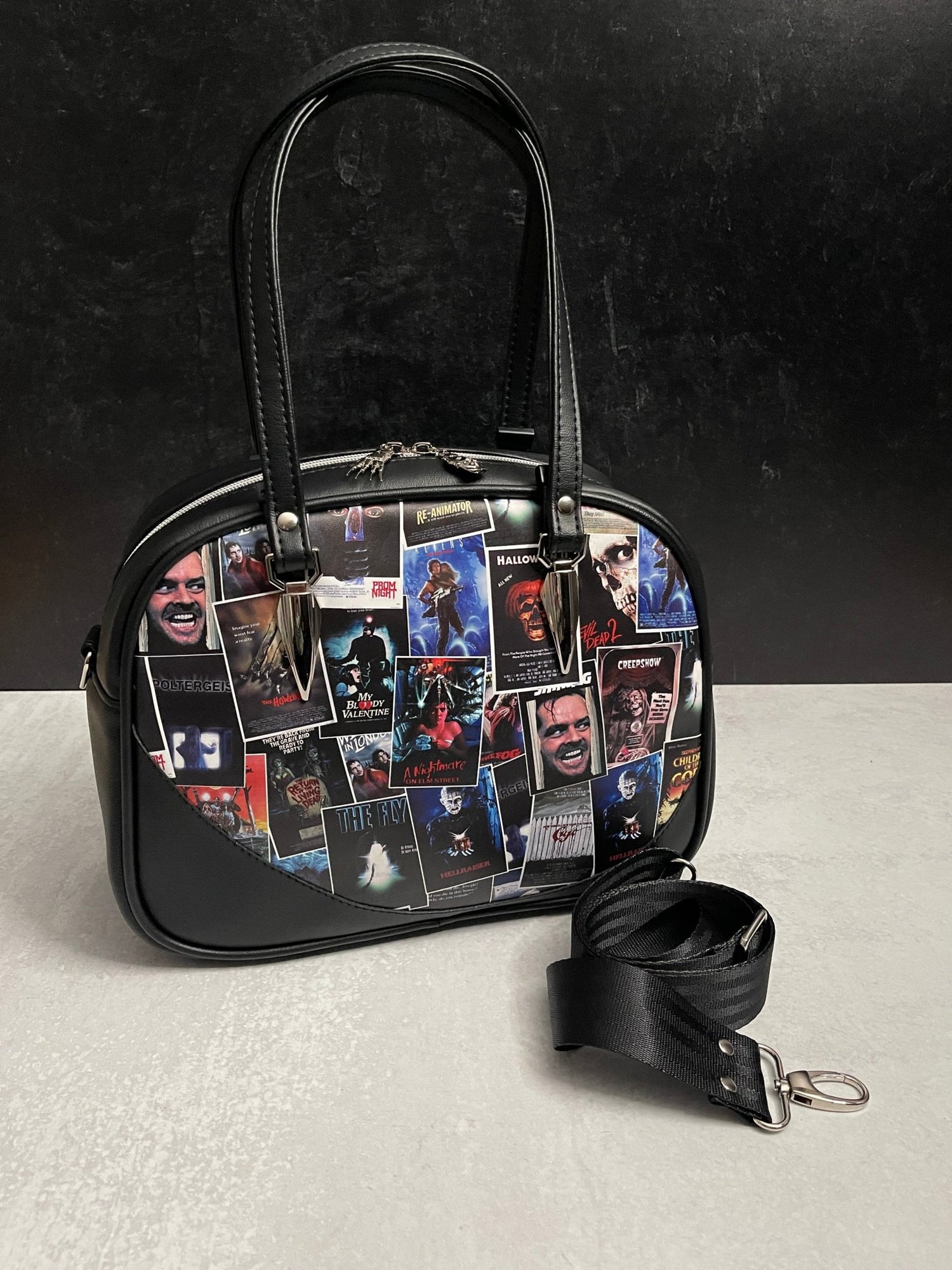 80s Horror Posters Bowler Bag - DefiantThreads