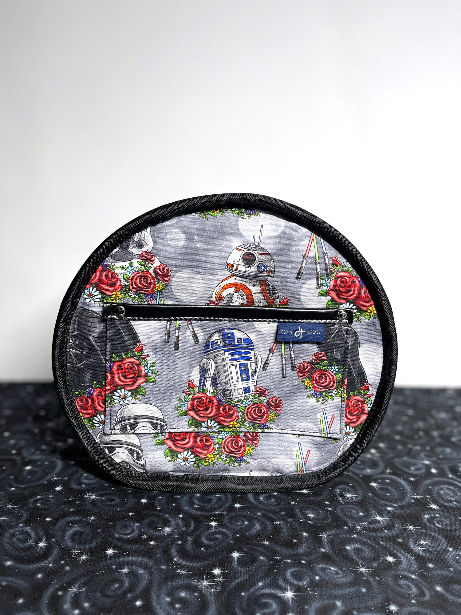 Rebel Pilot Glitter Bowler Bag