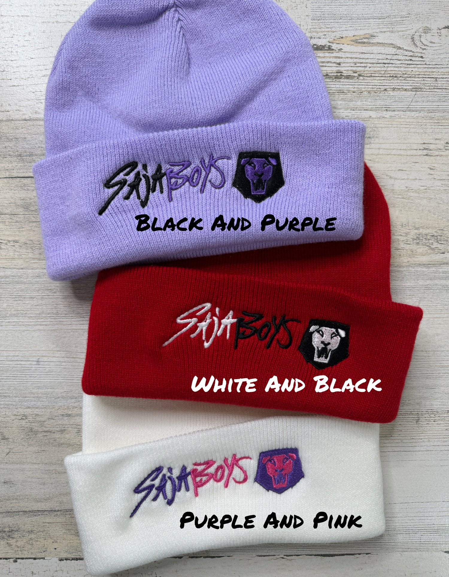 Demon Boy Band Embroidered Beanie