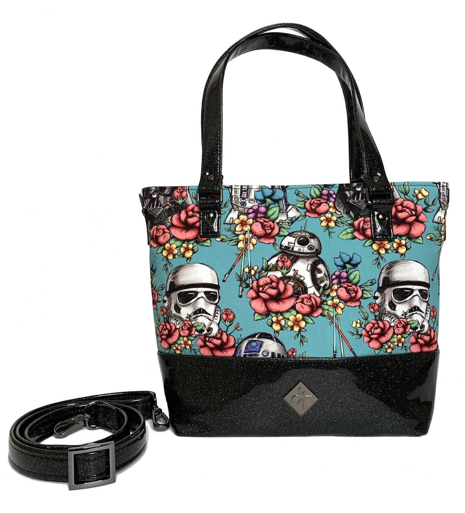 Blue Floral Wars Tote Bag - DefiantThreads