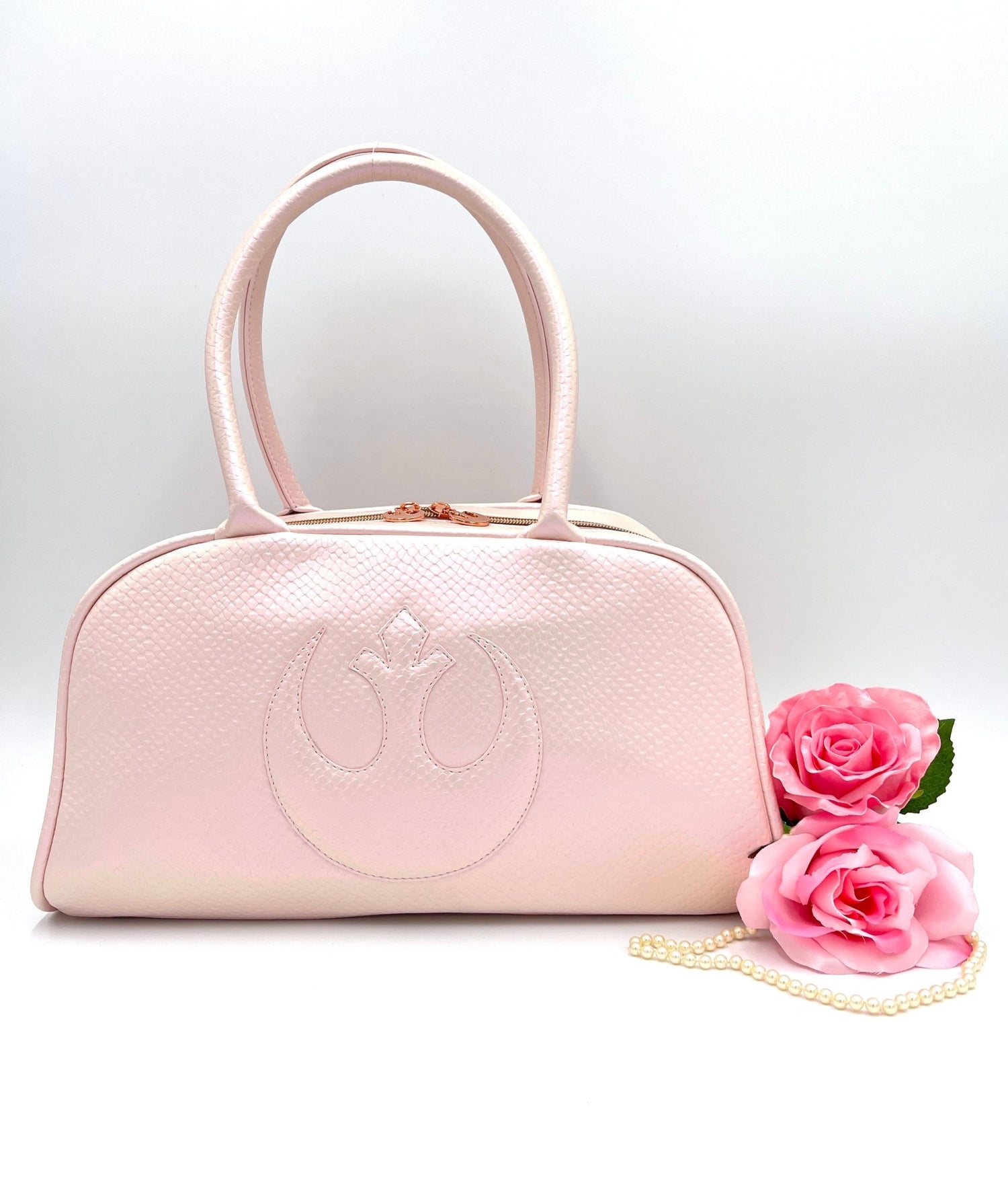 Pink Shimmer Rebel Inspired Bowler Bag - DefiantThreads
