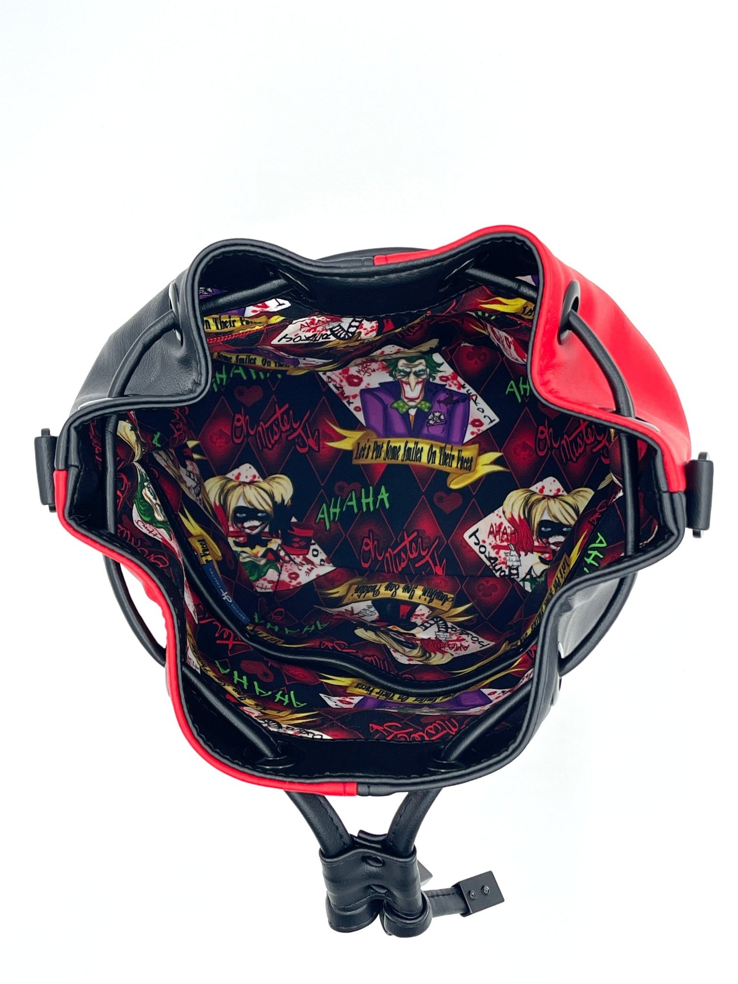 HQ Red and Black Bucket Bag - Made to Order - DefiantThreads