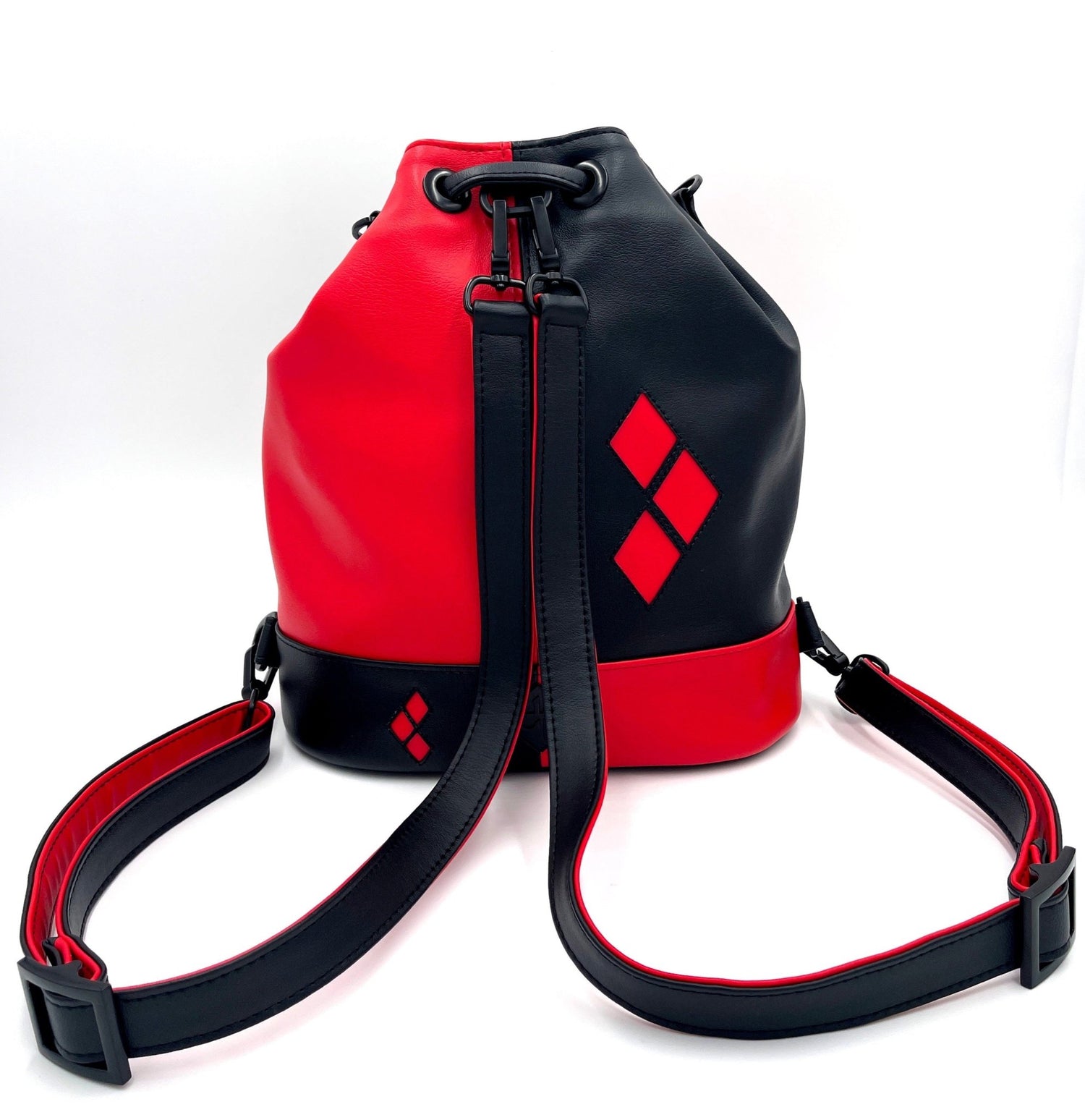 HQ Red and Black Bucket Bag - Made to Order - DefiantThreads