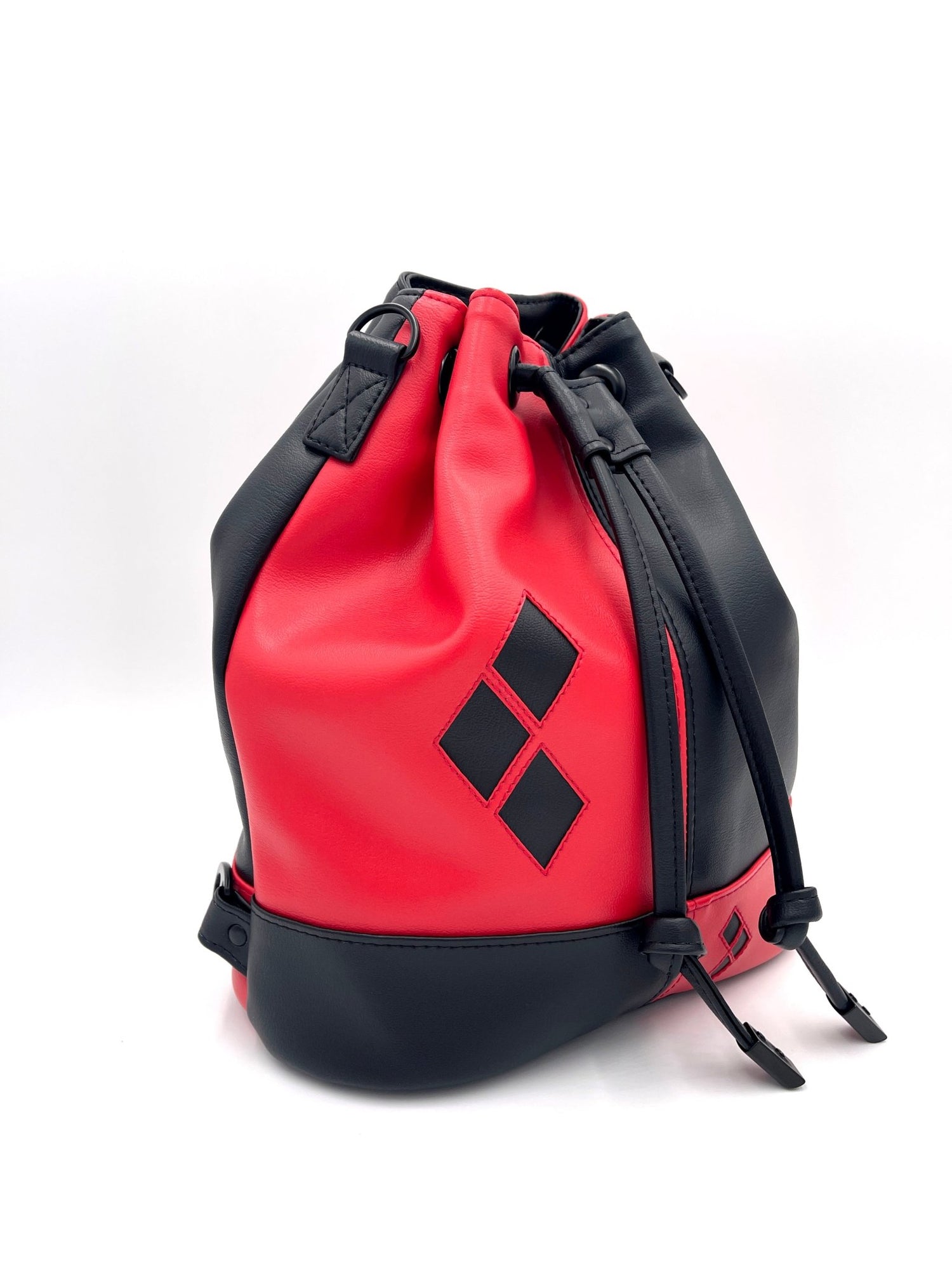 HQ Red and Black Bucket Bag - Made to Order - DefiantThreads
