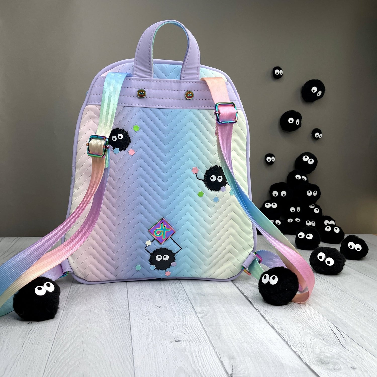 Pastel Dust Balls Backpack - DefiantThreads