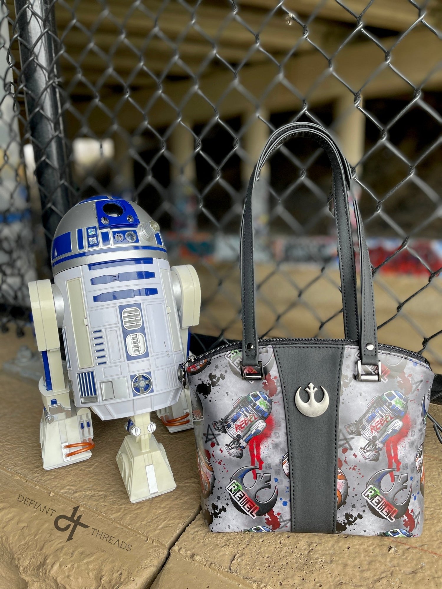 Graffiti Rebel Domed Handbag - DefiantThreads