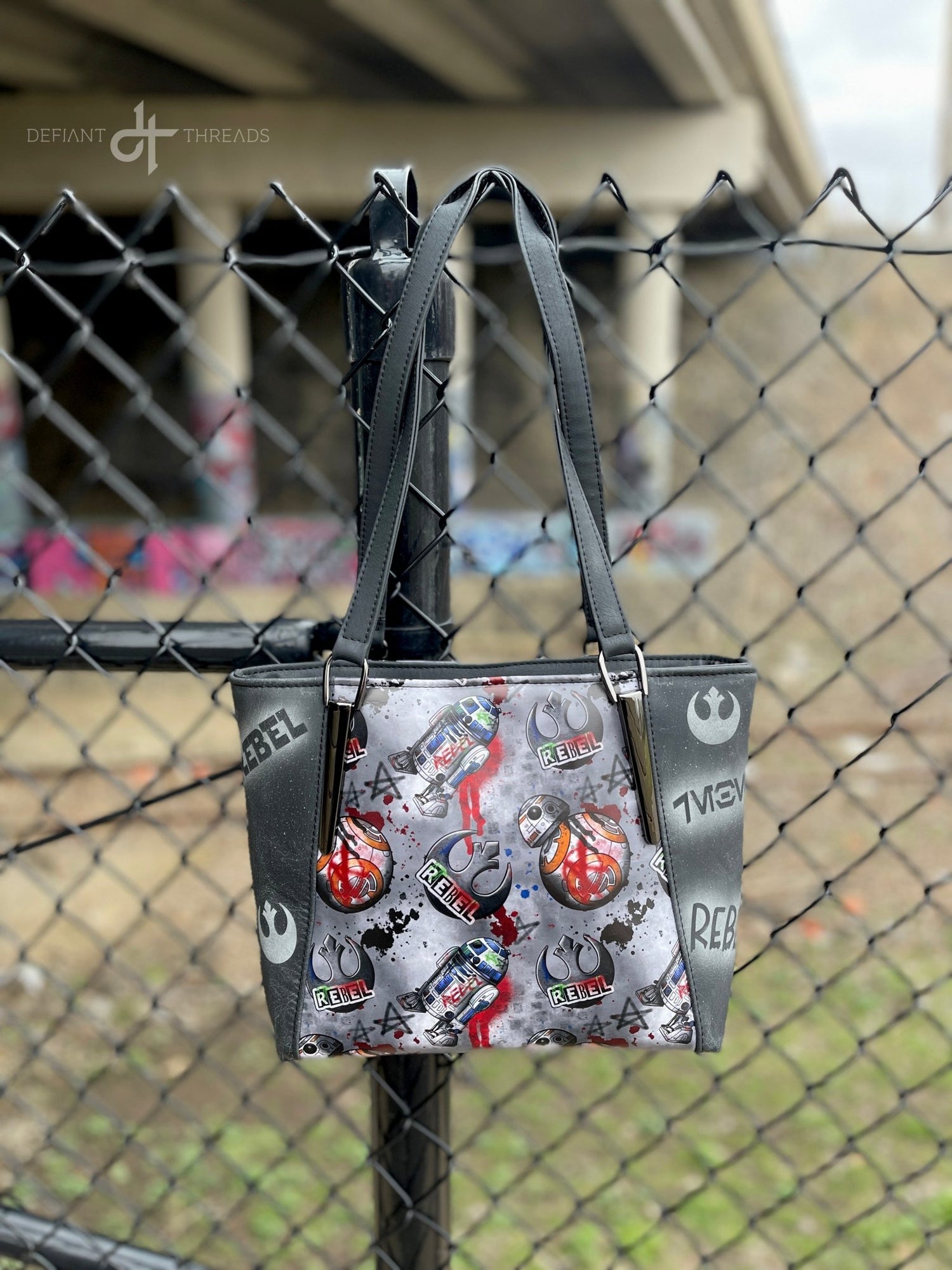 Graffiti Rebel Tote Bag - DefiantThreads